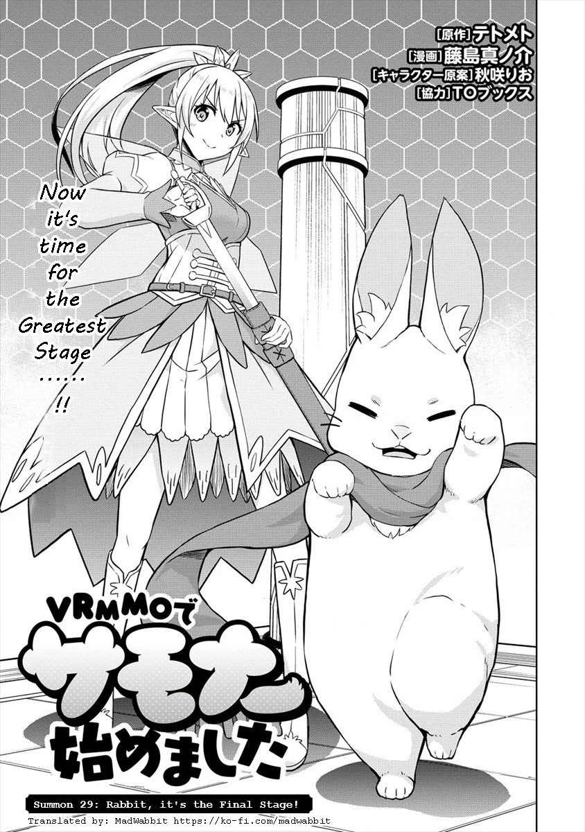 I Started As Summoner In VRMMO Chapter 29 page 1 - Chapter 29: Rabbit, it's the Final Stage!