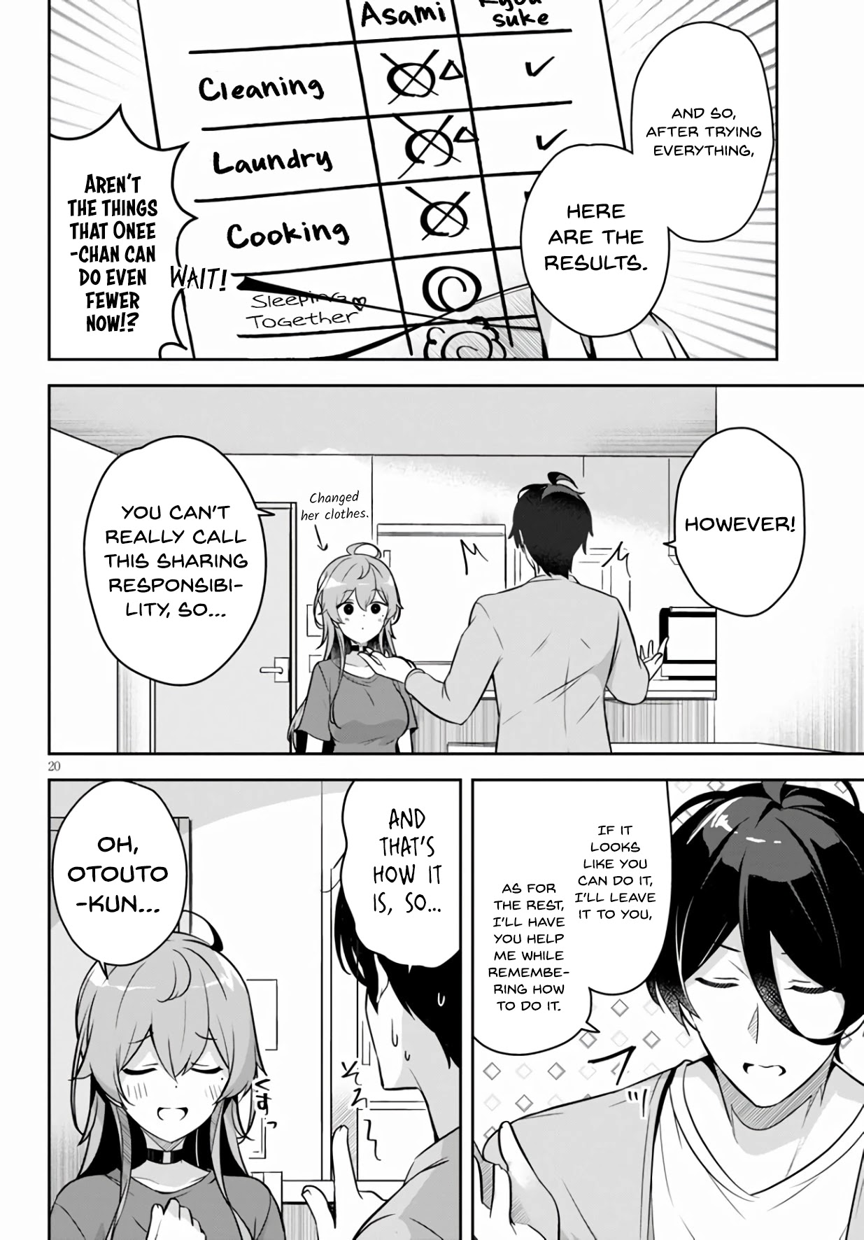 I Suddenly Have an "Older" Sister! Chapter 2 page 21 - Chapter 2: Suddenly We Started Living Together