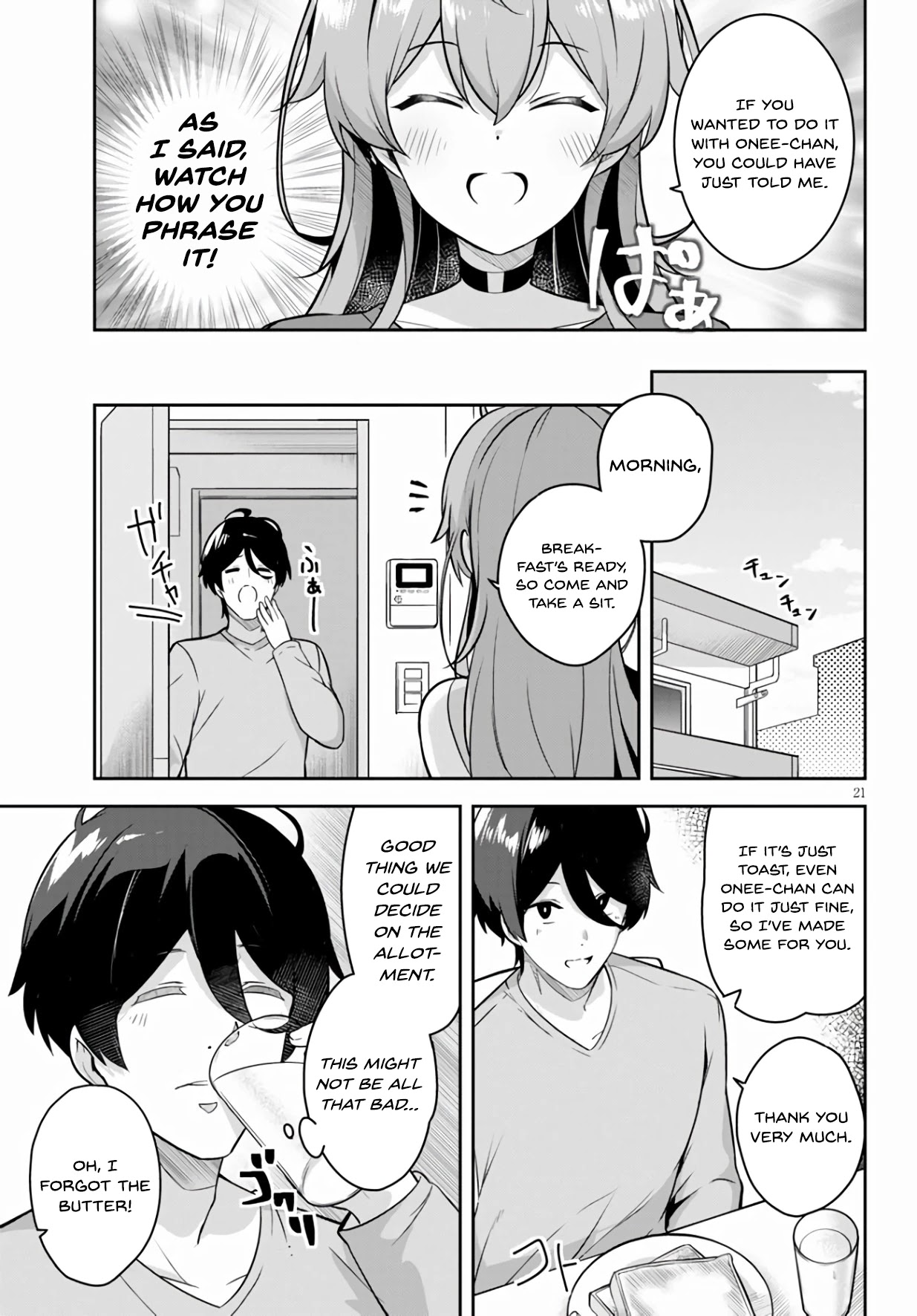 I Suddenly Have an "Older" Sister! Chapter 2 page 22 - Chapter 2: Suddenly We Started Living Together