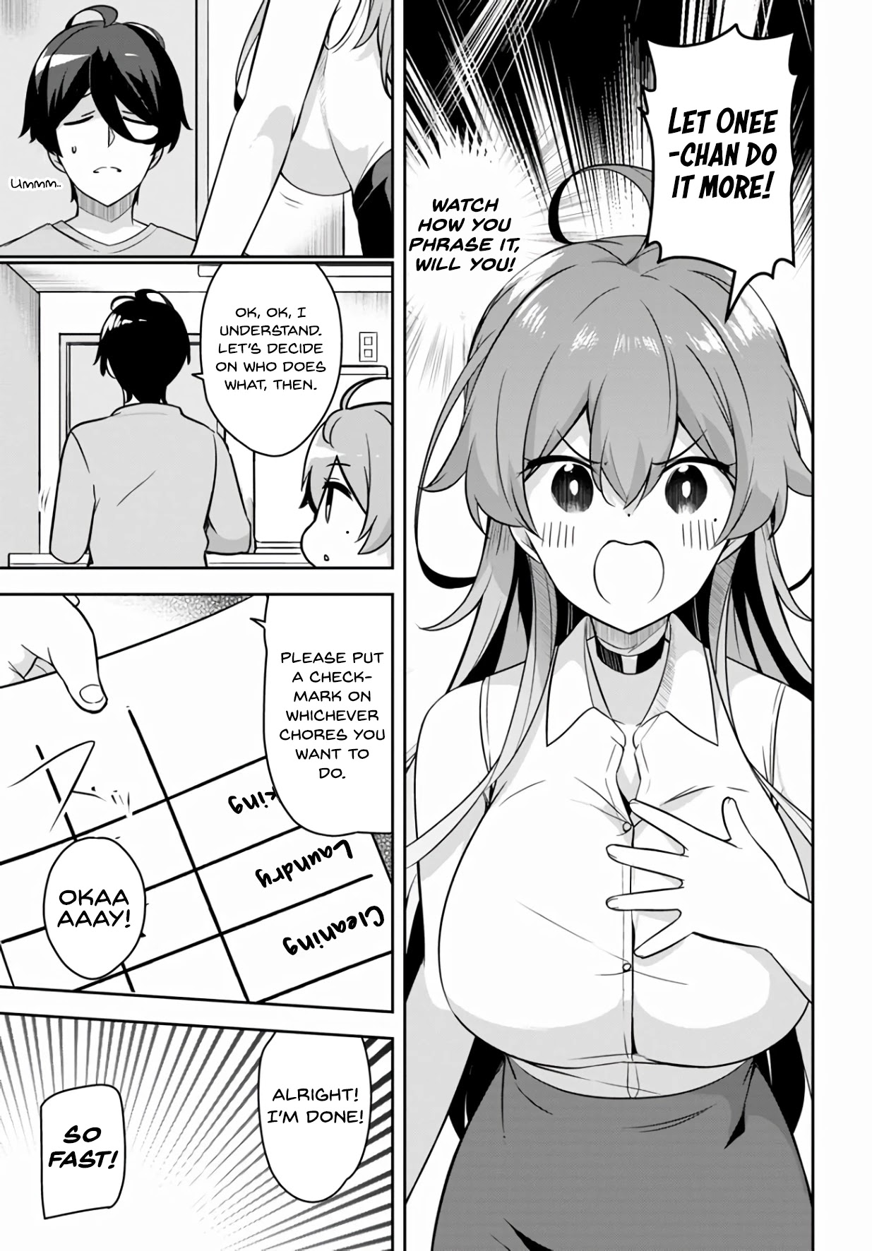 I Suddenly Have an "Older" Sister! Chapter 2 page 6 - Chapter 2: Suddenly We Started Living Together