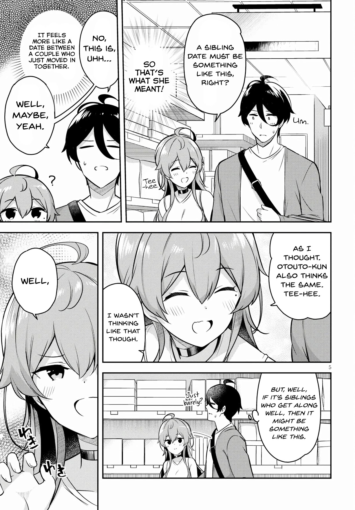 I Suddenly Have an "Older" Sister! Chapter 3 page 6 - Chapter 3: Suddenly We Went on a Shopping Date Together