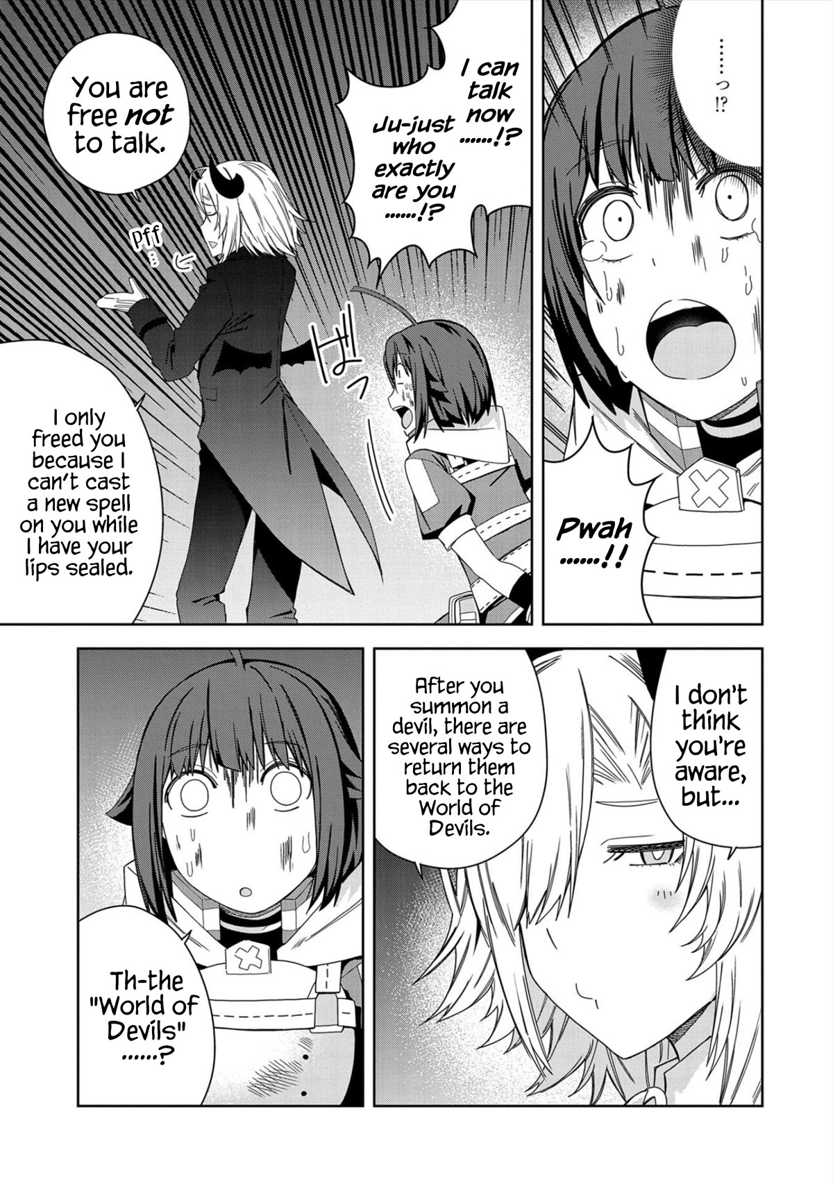 I Summoned the Devil to Grant Me a Wish, but I Married Her Instead Since She Was Adorable ~My New Devil Wife~ Chapter 28 page 7 - Chapter 28: Don't Think You Can Escape