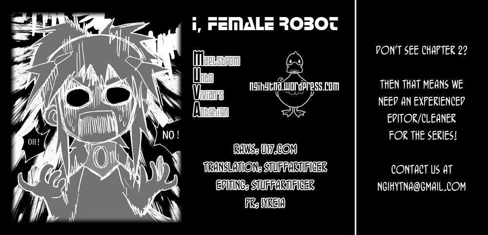 I The Female Robot Chapter 1.1 page 1 - Vol.1 Chapter 1: Obtaining a new body