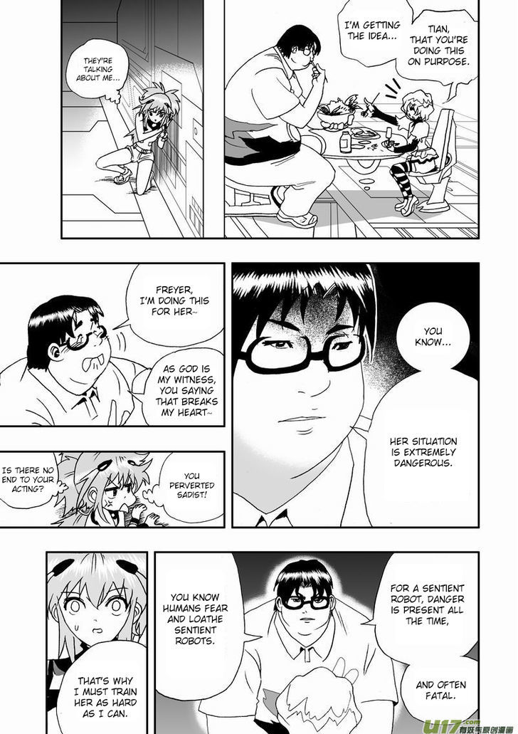 I The Female Robot Chapter 2.3 page 14 - Vol.2 Chapter 3: The more you sweat in peace the less you bleed in war