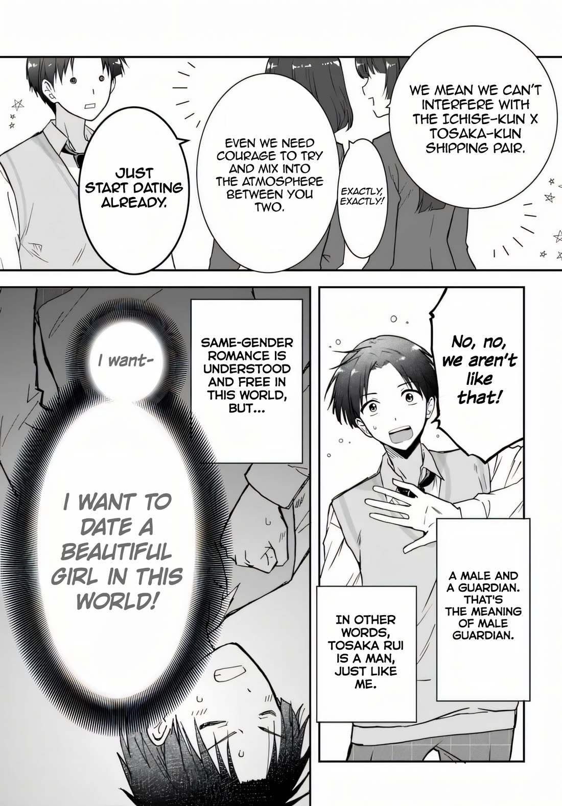 I Thought I'd Be Popular in a World Where Chastity is Reversed. Chapter 1 page 12 - Chapter 1
