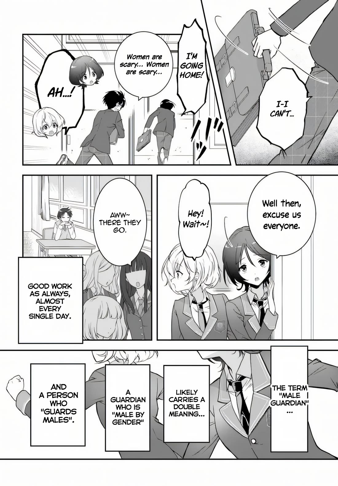 I Thought I'd Be Popular in a World Where Chastity is Reversed. Chapter 1 page 9 - Chapter 1