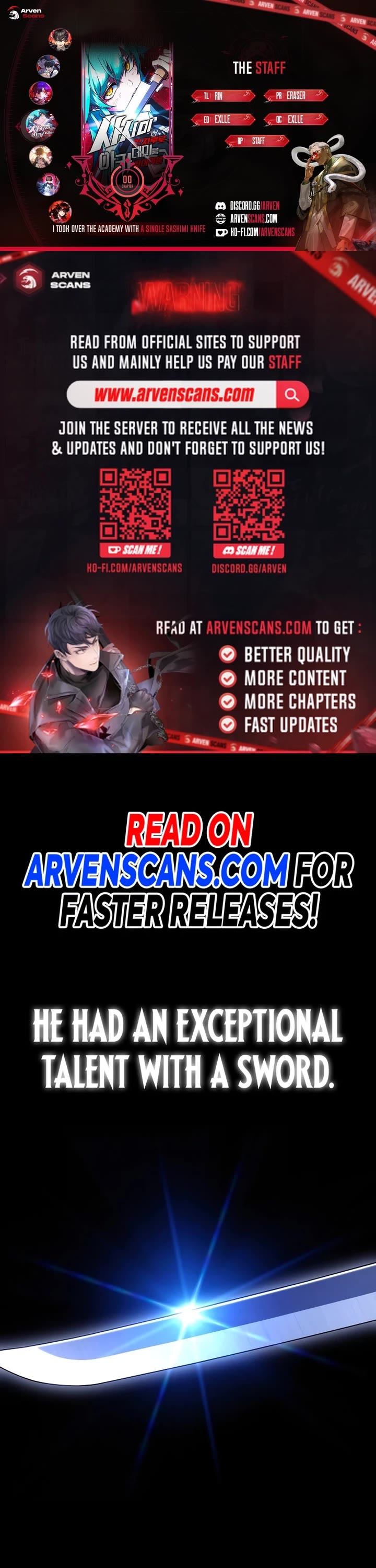 I Took Over the Academy With a Single Sashimi Knife Chapter 0 page 1 - Chapter 0