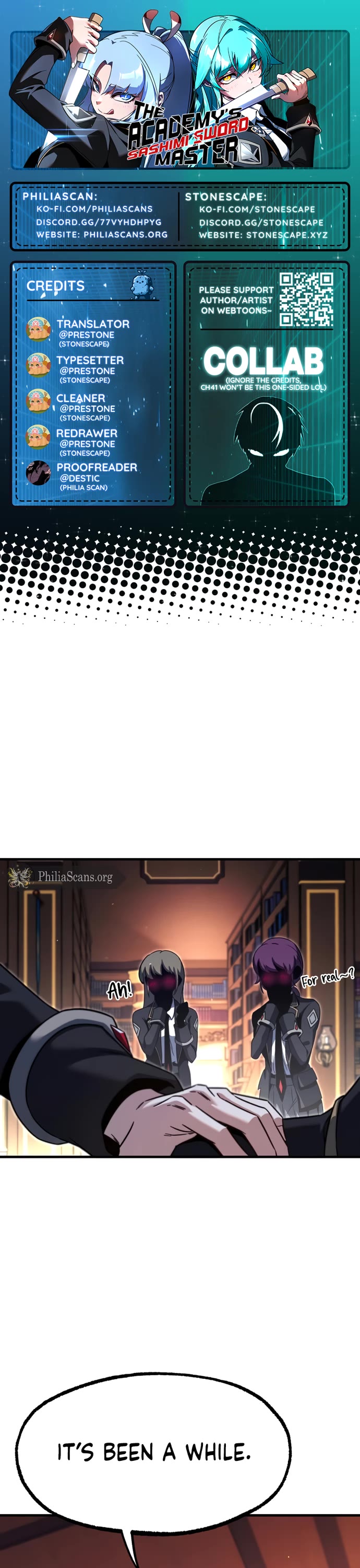 I Took Over the Academy With a Single Sashimi Knife Chapter 40 page 1 - Chapter 40
