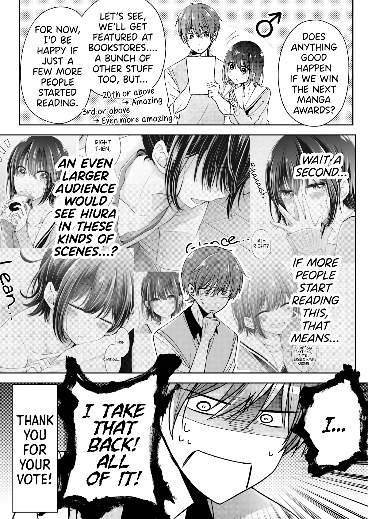 I turned my childhood friend (♂) into a girl Chapter 5.46 page 1 - Chapter 5.46: Next Manga Awards 2020 (2)