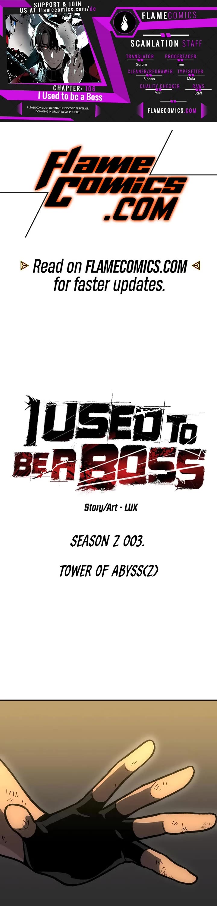 I Used to Be a Boss Chapter 106 page 1 - Chapter 106: Tower of Abyss(2)
