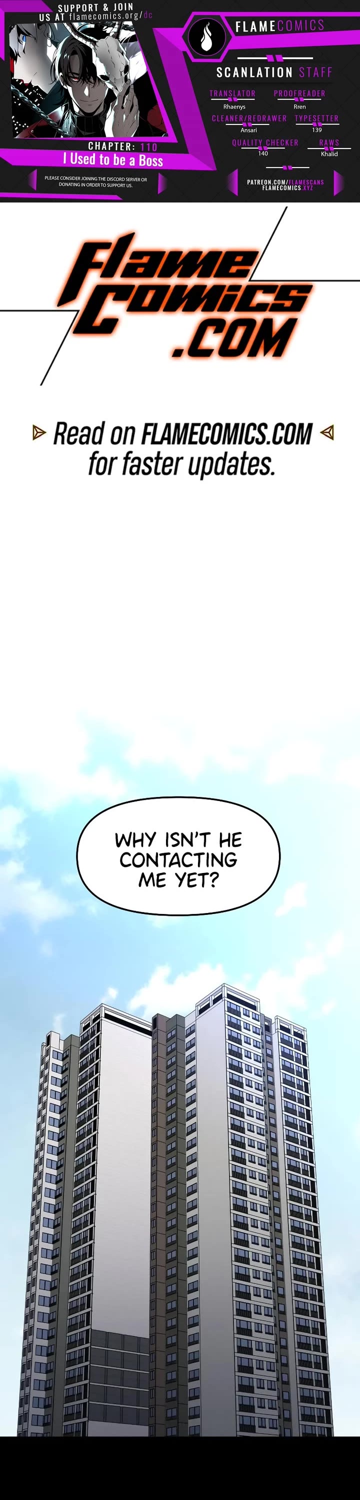 I Used to Be a Boss Chapter 110 page 1 - Chapter 110