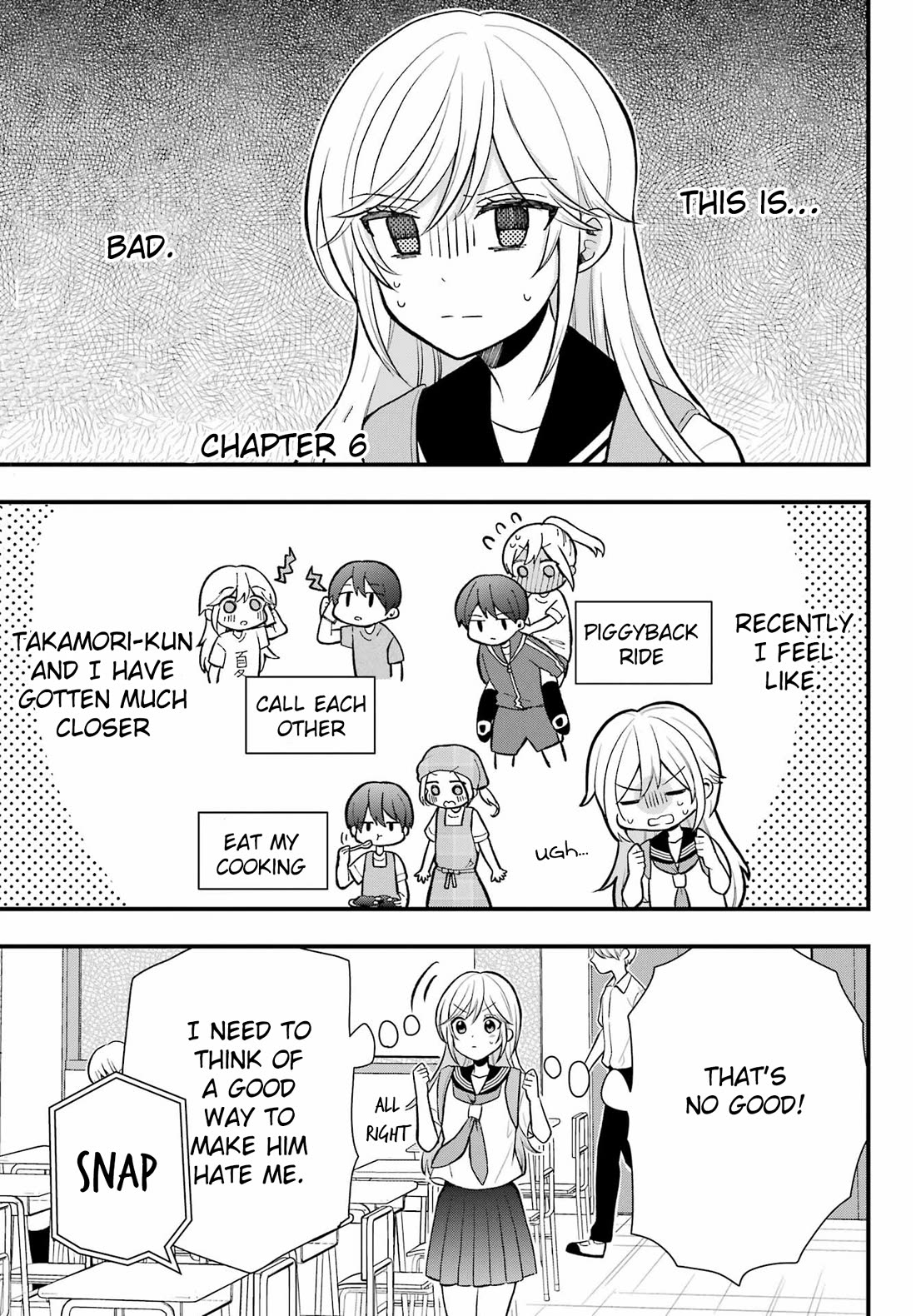 I Wanna Shut up Takamori-kun!! Chapter 6 page 1 - Chapter 6