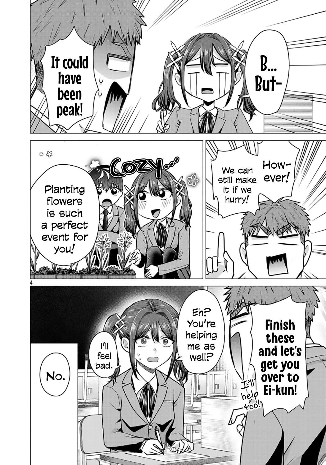 I Want the Losing Heroine to Win!! Chapter 10 page 4 - Chapter 10: I Want to Finish These Remedial Worksheets!