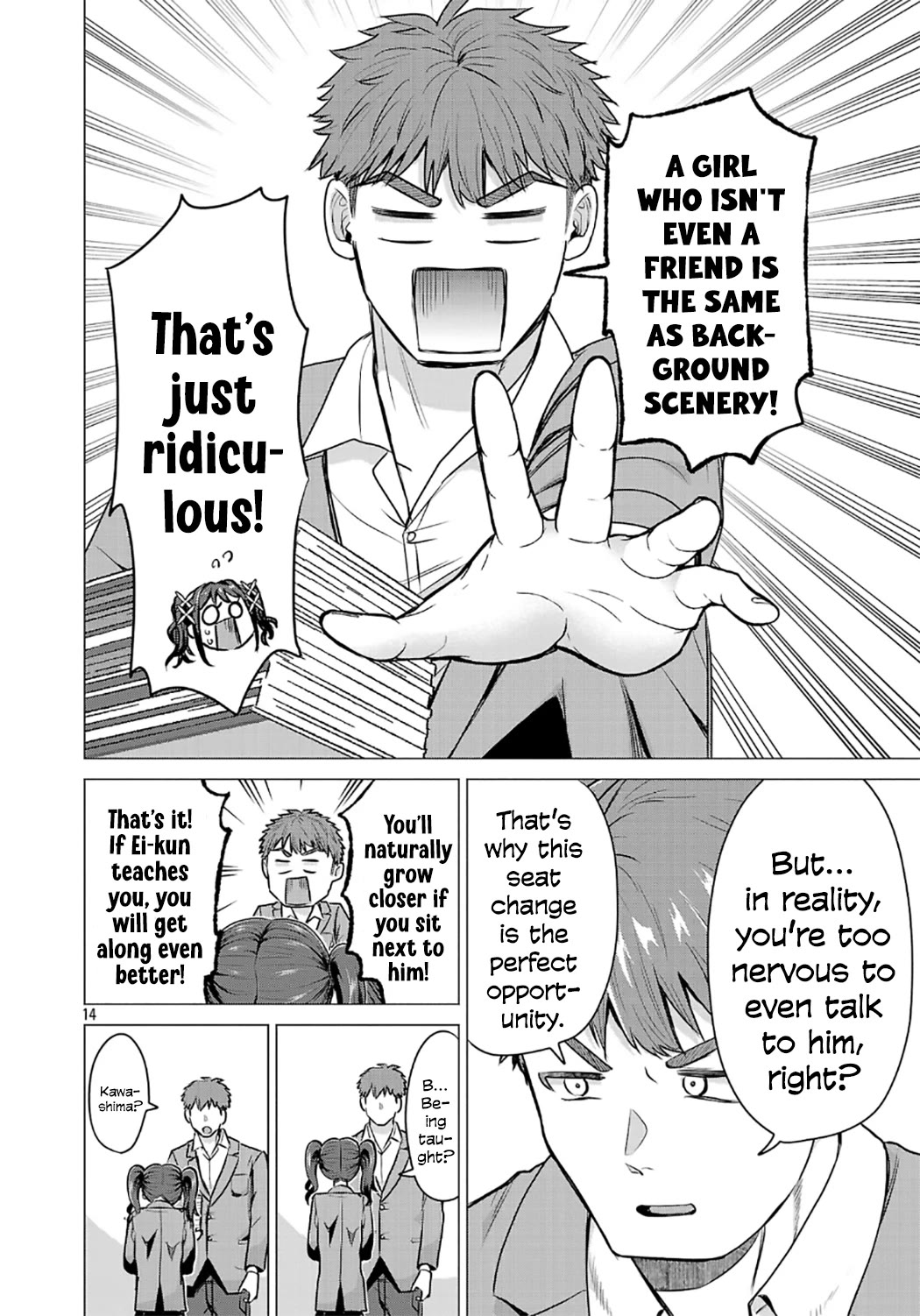I Want the Losing Heroine to Win!! Chapter 2 page 14 - Chapter 2: I Want to Win the Seat Next to Him!