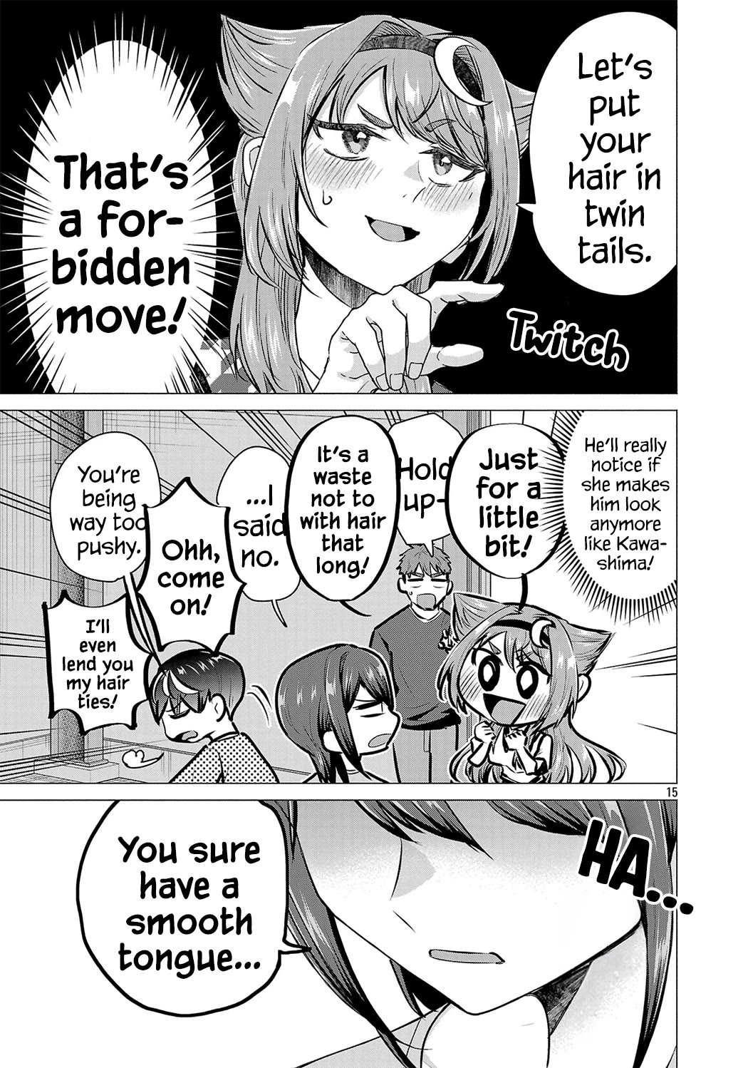 I Want the Losing Heroine to Win!! Chapter 21 page 15 - Chapter 21: Manaka Kawashima Wants to Carry!
