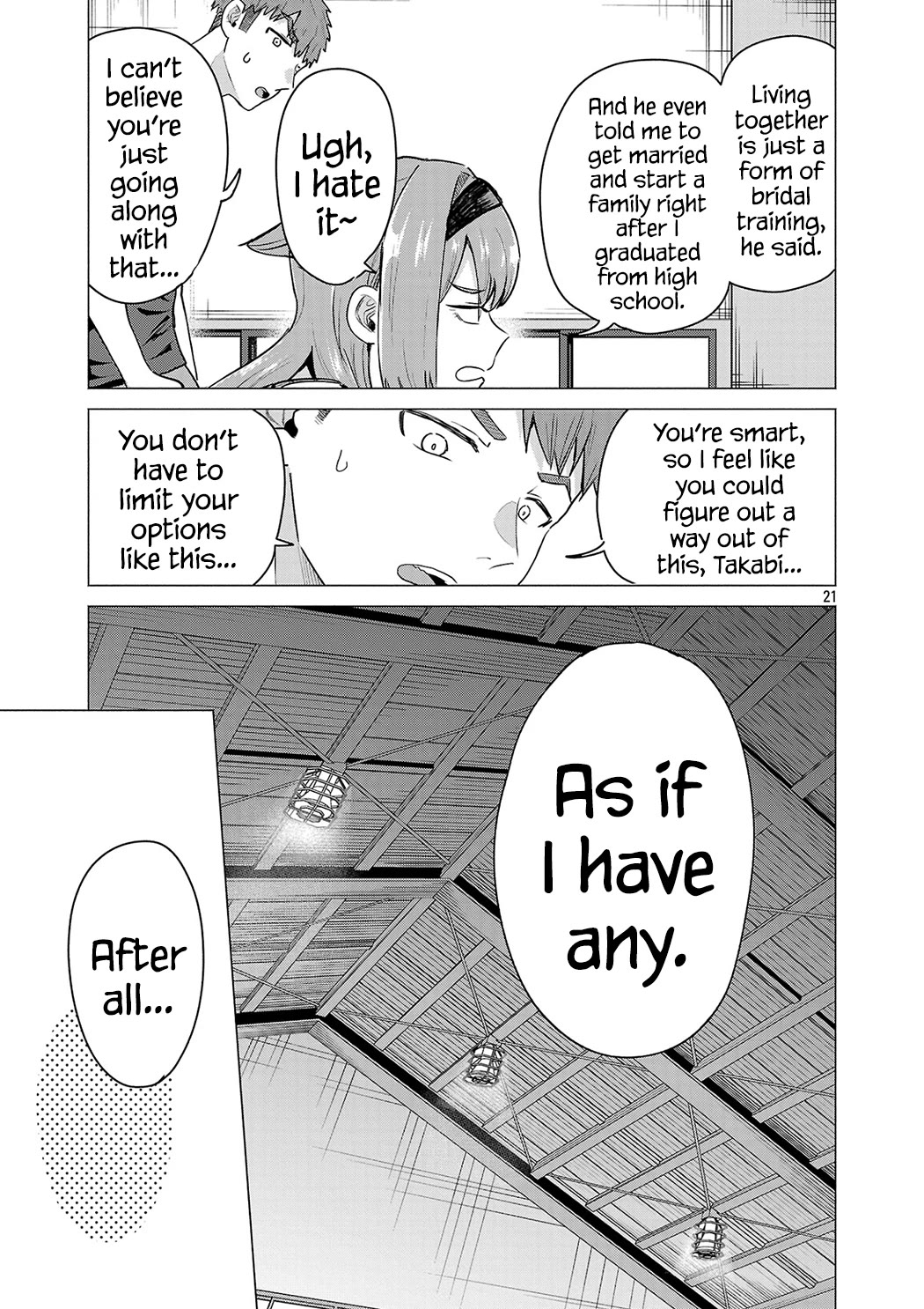 I Want the Losing Heroine to Win!! Chapter 23 page 21 - Chapter 23: Ayame Takabi Wants to Talk!