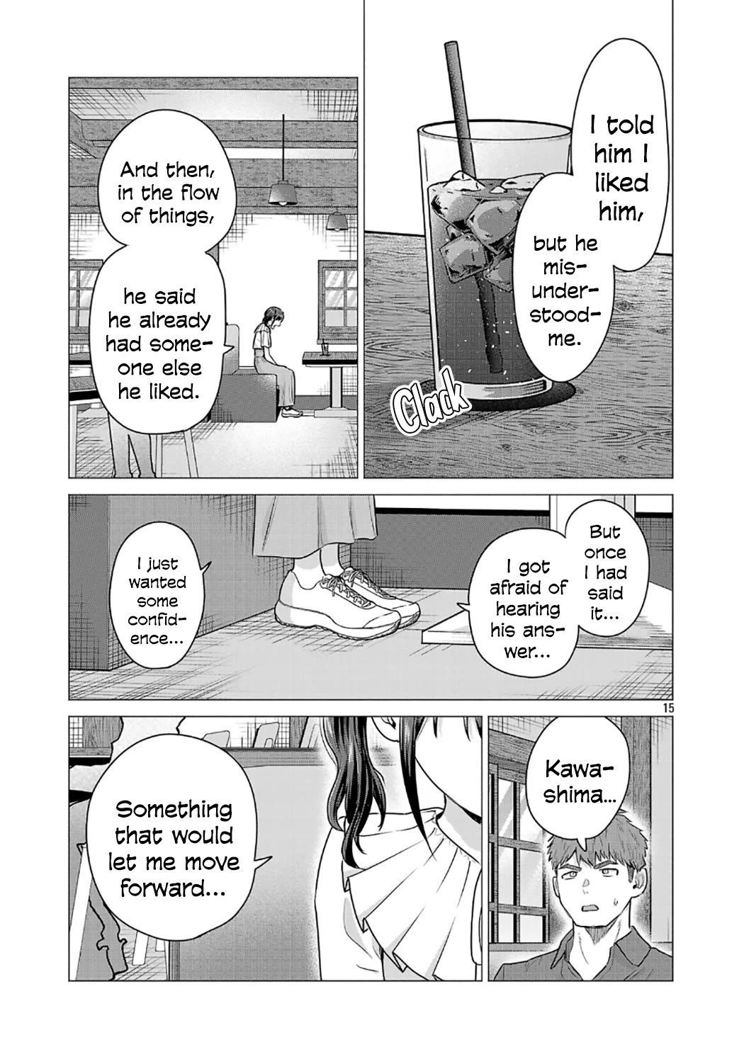 I Want the Losing Heroine to Win!! Chapter 4 page 15 - Chapter 4: Manaka Kawashima Wants to Take a Step Forward!