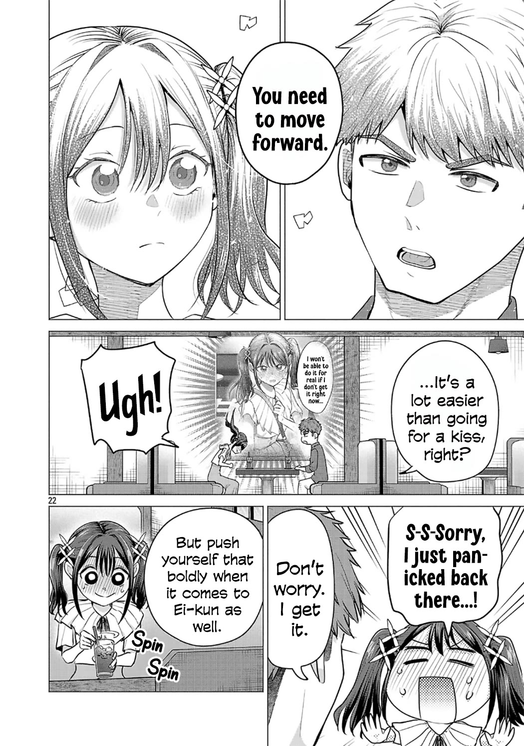 I Want the Losing Heroine to Win!! Chapter 4 page 22 - Chapter 4: Manaka Kawashima Wants to Take a Step Forward!