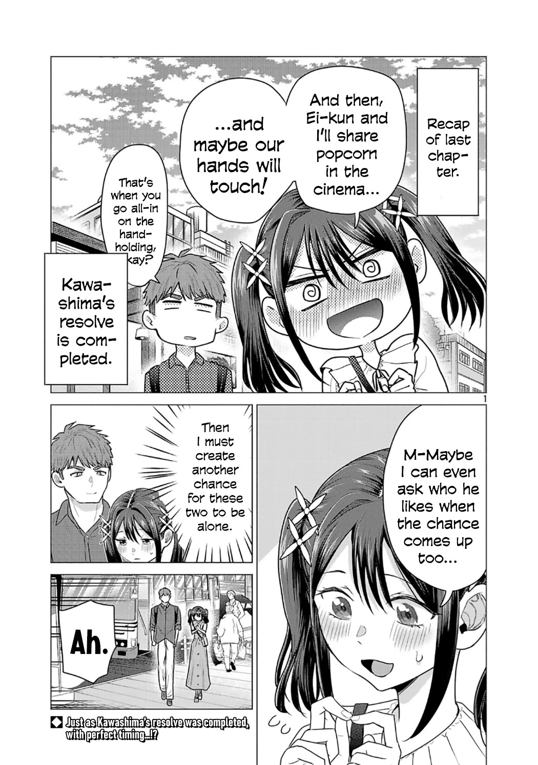 I Want the Losing Heroine to Win!! Chapter 5 page 1 - Chapter 5: Manaka Kawashima Wants to Go on a Date!