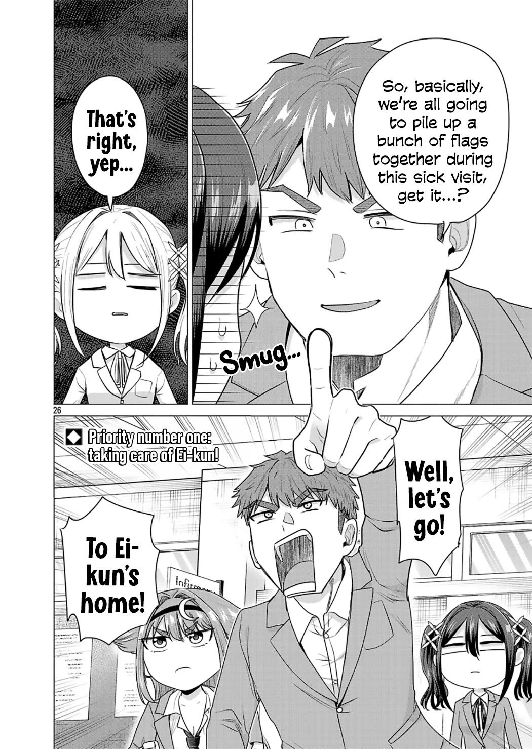 I Want the Losing Heroine to Win!! Chapter 6 page 26 - Chapter 6: Ayame Takabi Wants to Take Care of Him!