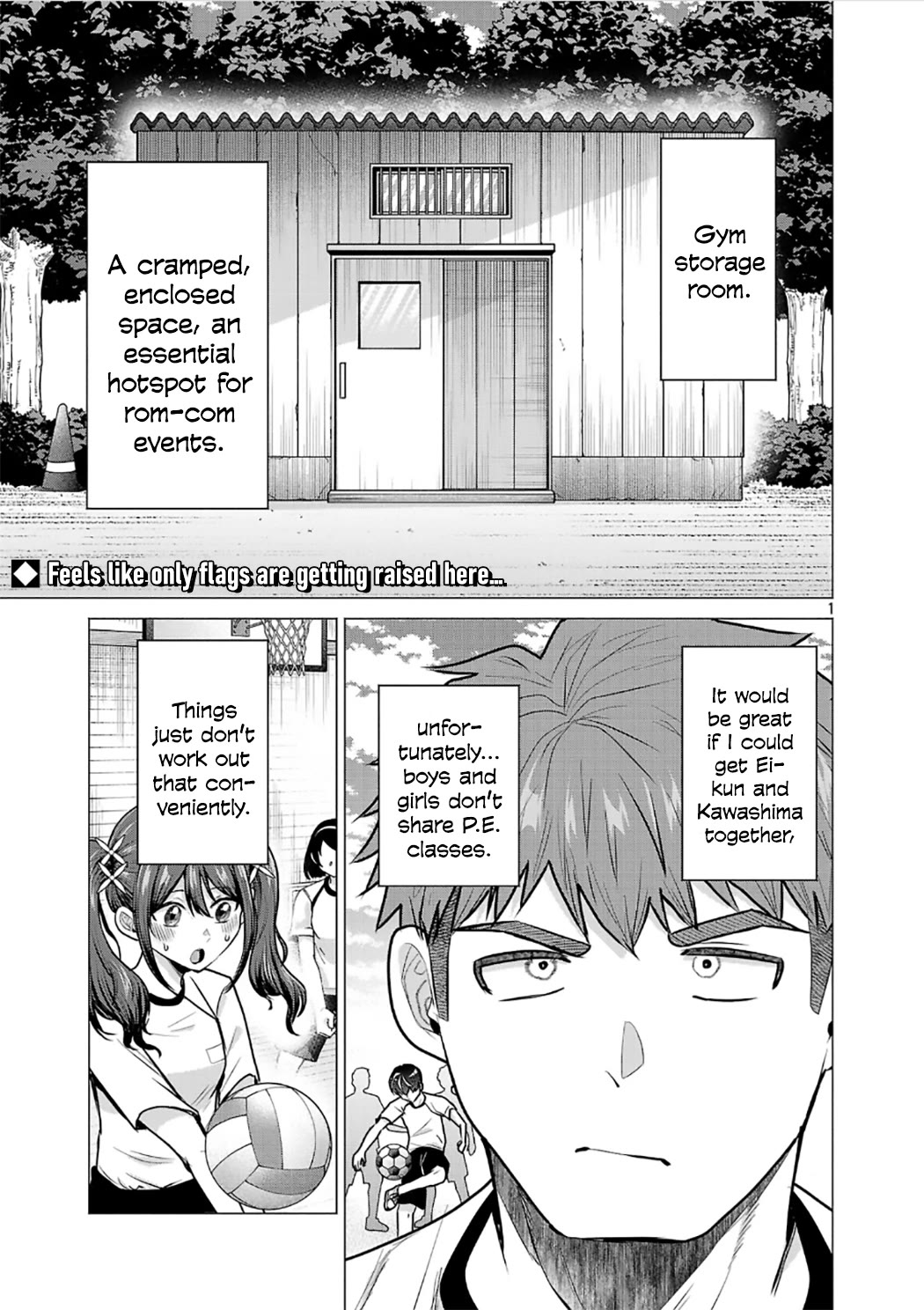 I Want the Losing Heroine to Win!! Chapter 9 page 1 - Chapter 9: I Want to Escape the Gym Storage Room!