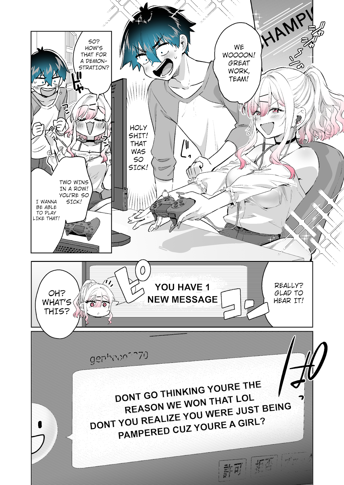 I want to be praised by a Gal Gamer! Chapter 6 page 1 - Chapter 6