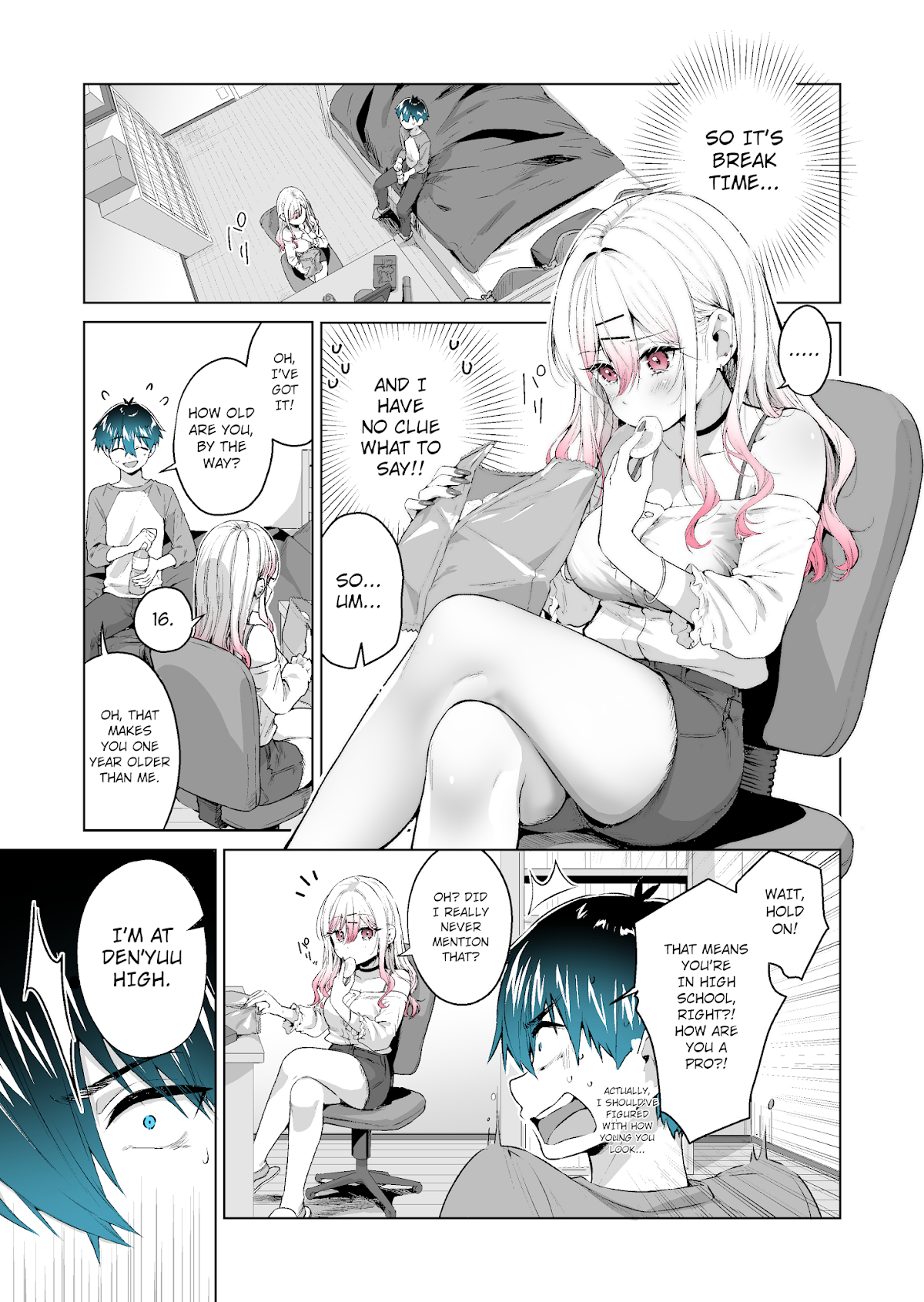 I want to be praised by a Gal Gamer! Chapter 8 page 1 - Chapter 8