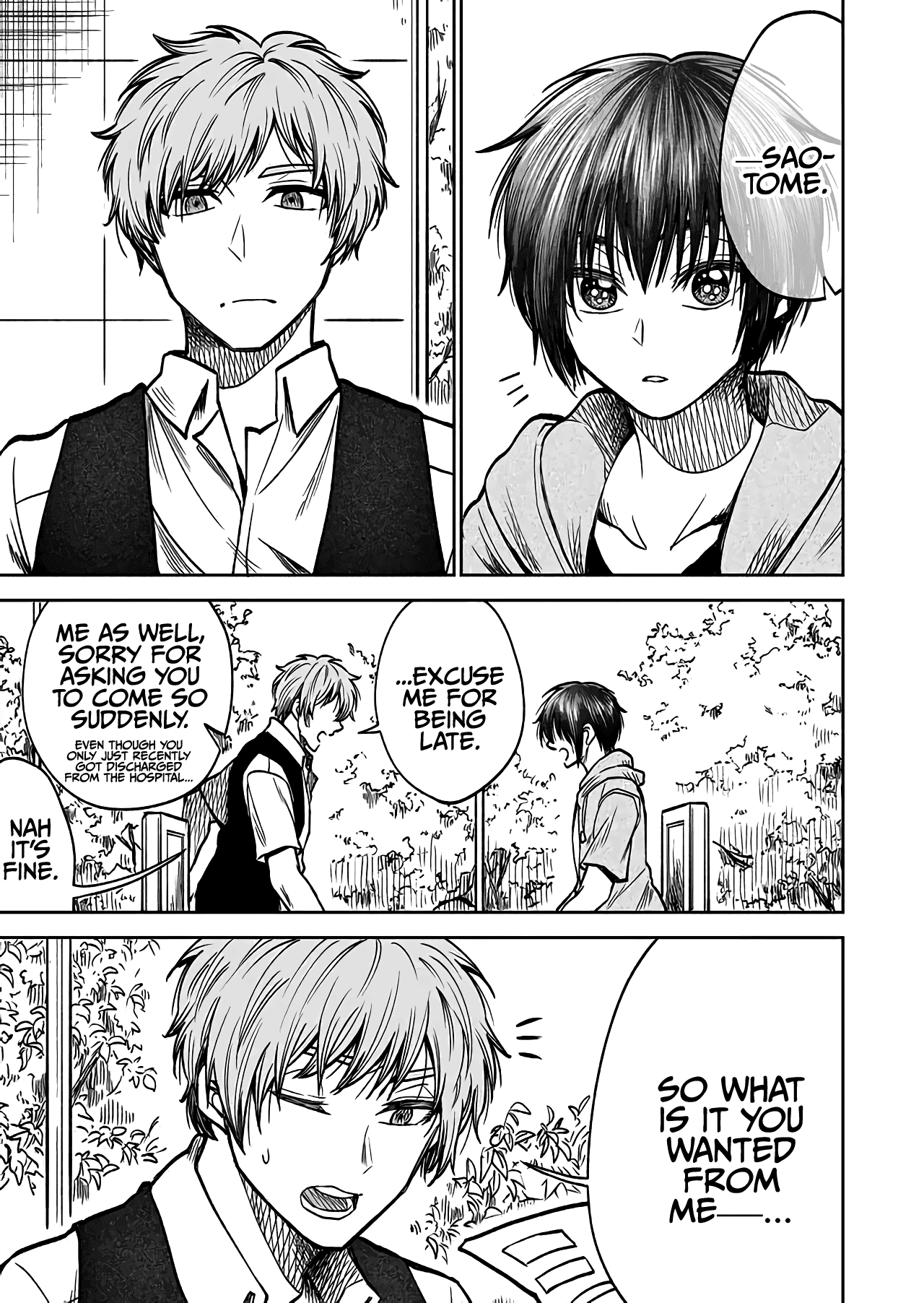 I want to cry with you on Thursday. Chapter 31 page 3 - Chapter 31: After the Rain Comes Clear Skies