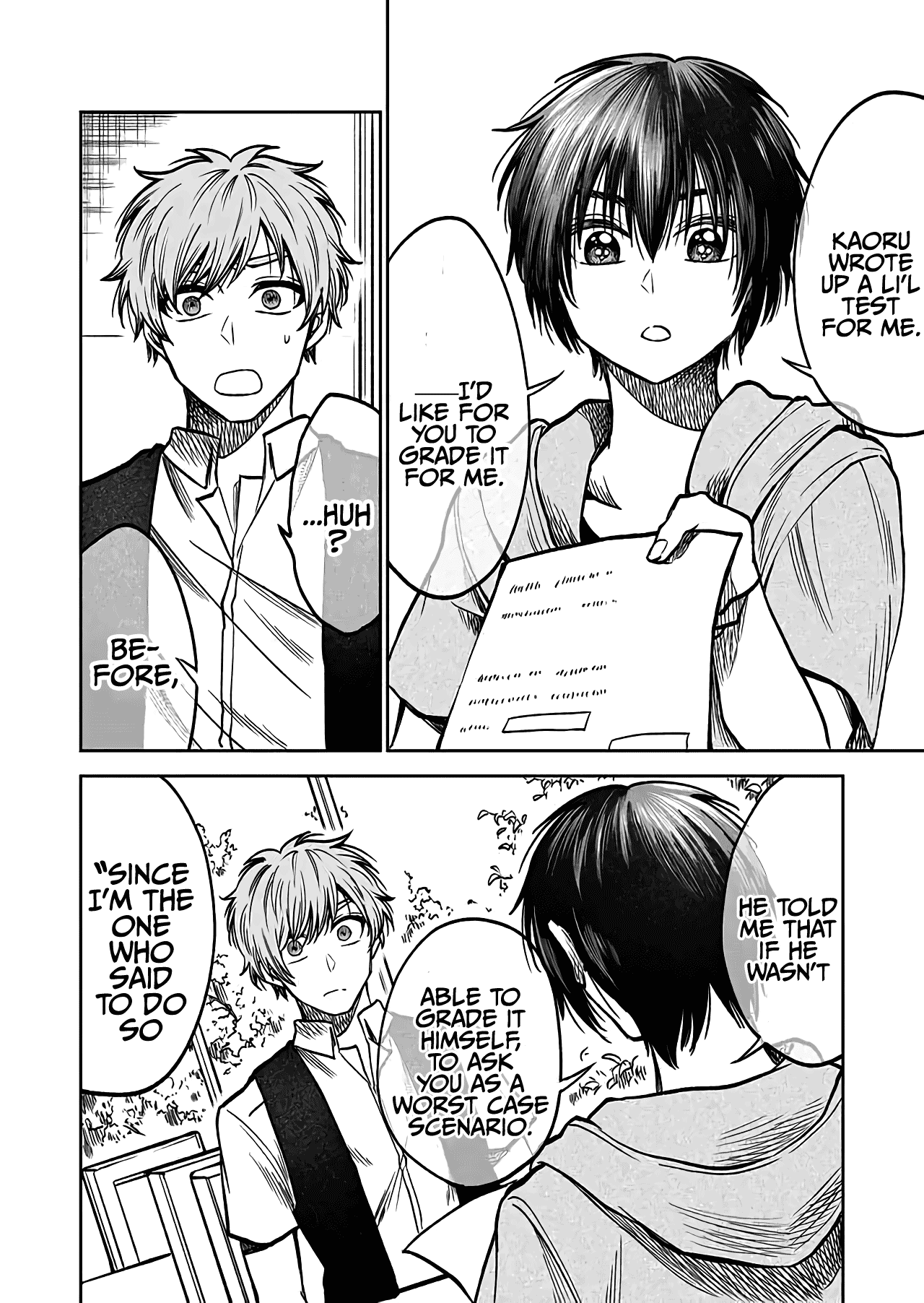 I want to cry with you on Thursday. Chapter 31 page 4 - Chapter 31: After the Rain Comes Clear Skies