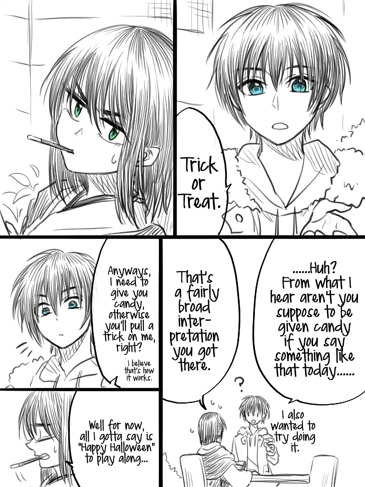 I want to cry with you on Thursday. Chapter 9.5 page 1 - Chapter 9.5: Happy Halloween