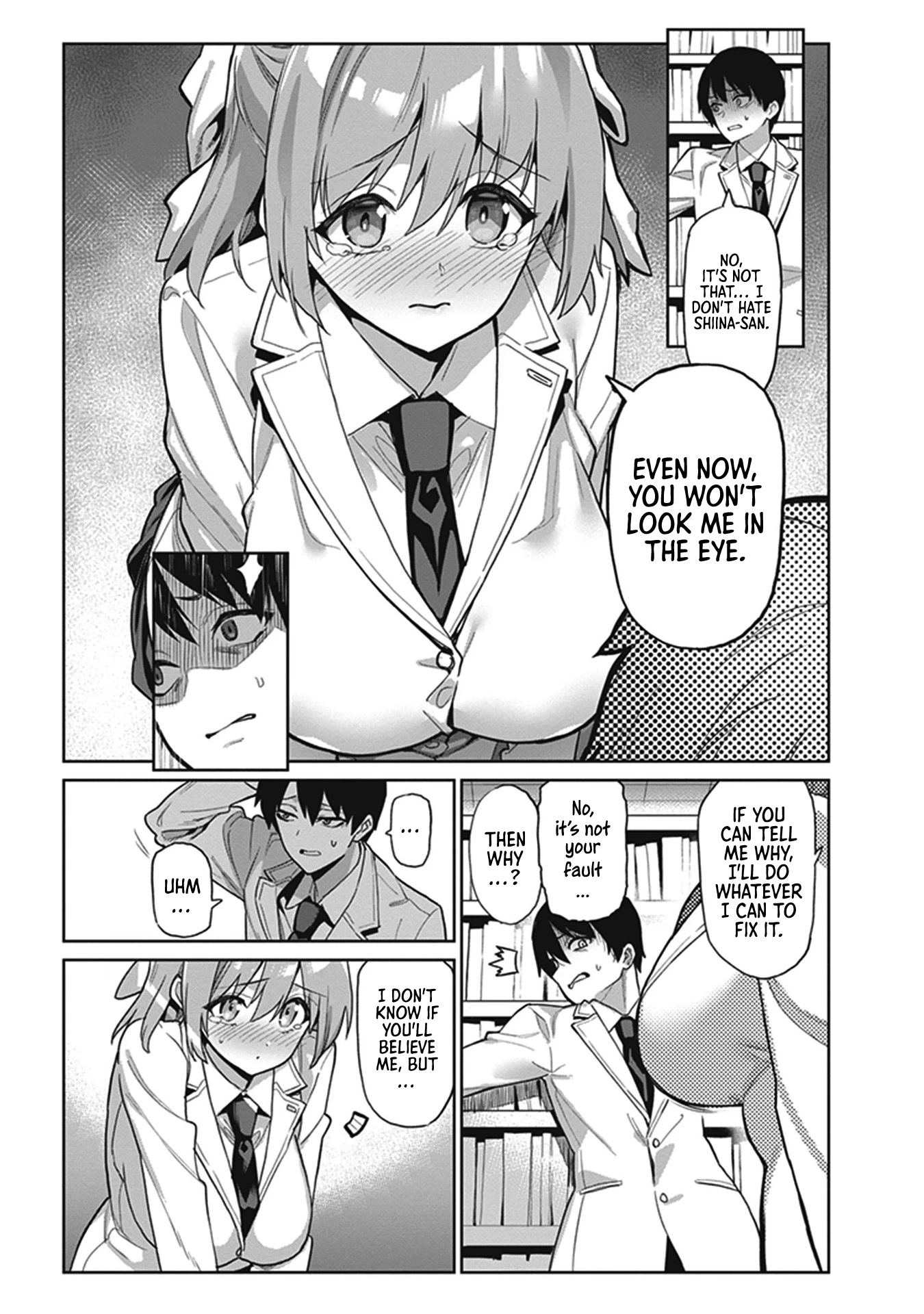 I Want to Do All Sorts of Things with Those Plump Titties! Anthology Comic Chapter 1.1 page 8 - Vol.1 Chapter 1: Scaredy Shiina-San and Yaegashi-Kun - Gotou Masaki