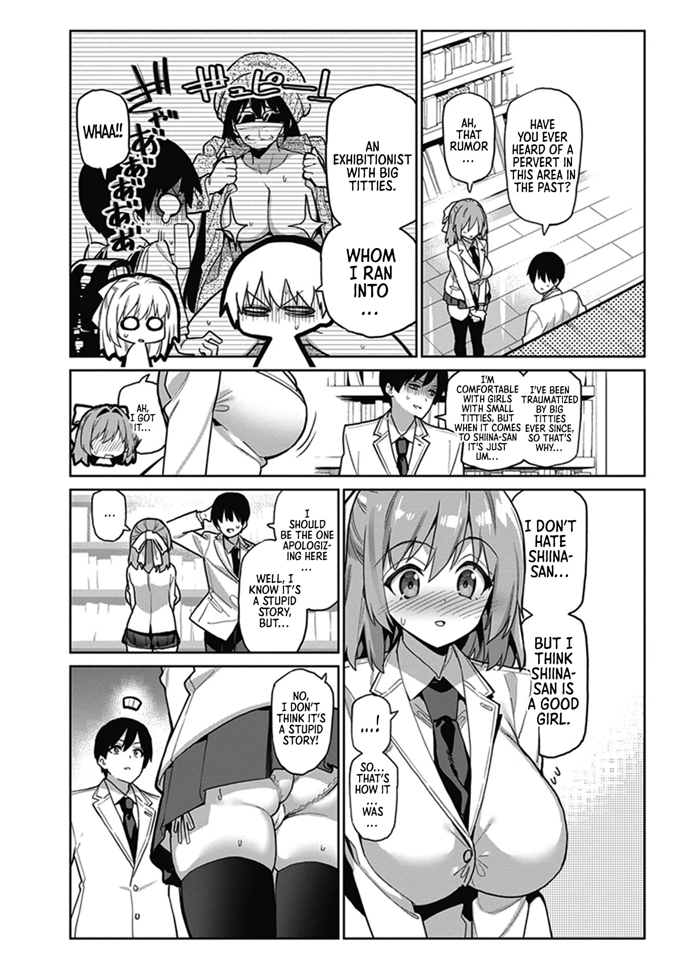 I Want to Do All Sorts of Things with Those Plump Titties! Anthology Comic Chapter 1.1 page 9 - Vol.1 Chapter 1: Scaredy Shiina-San and Yaegashi-Kun - Gotou Masaki