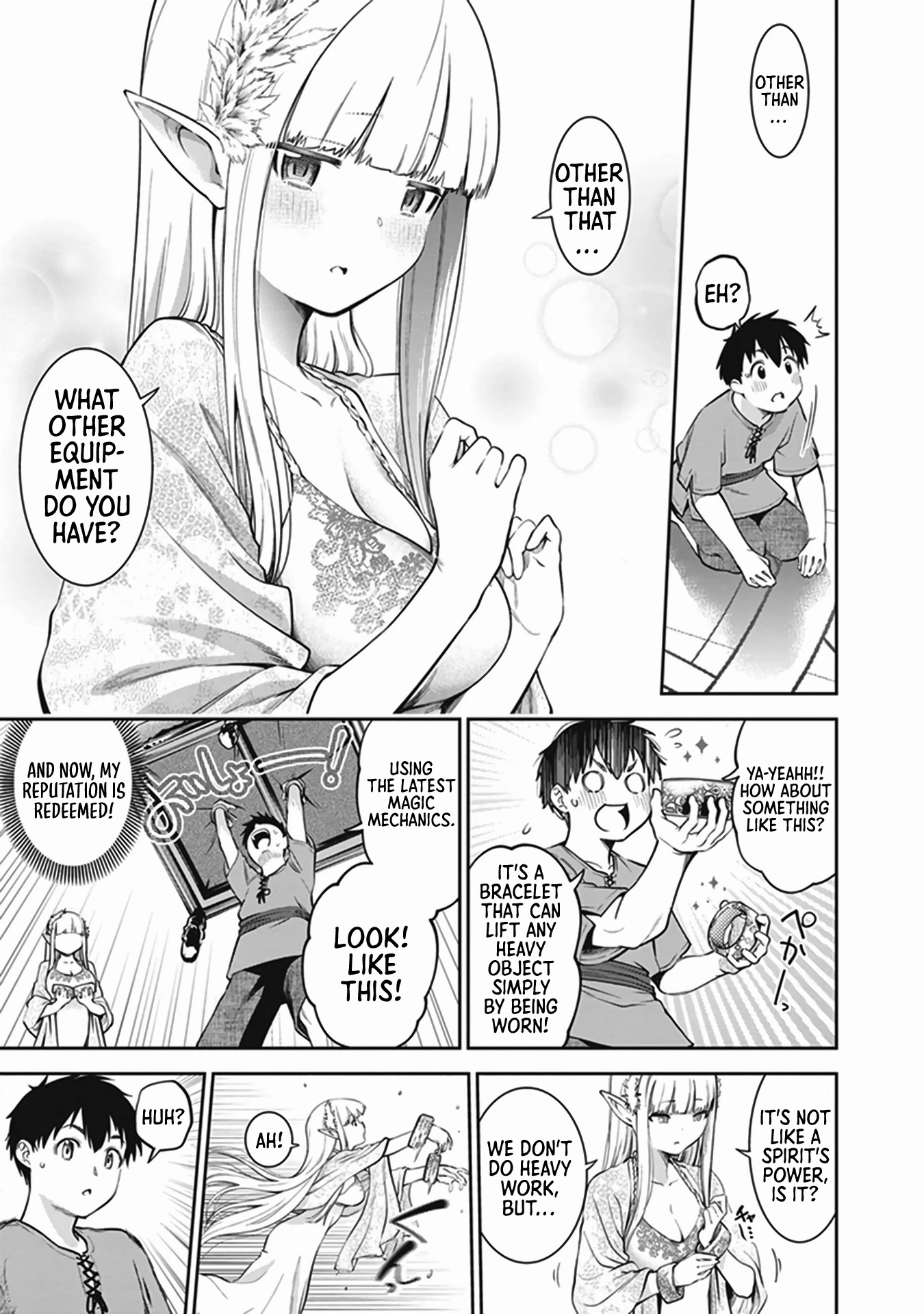I Want to Do All Sorts of Things with Those Plump Titties! Anthology Comic Chapter 2.6 page 10 - Vol.2 Chapter 6: The Elf Princess is a Useless Pet - Tsuruyama Mito