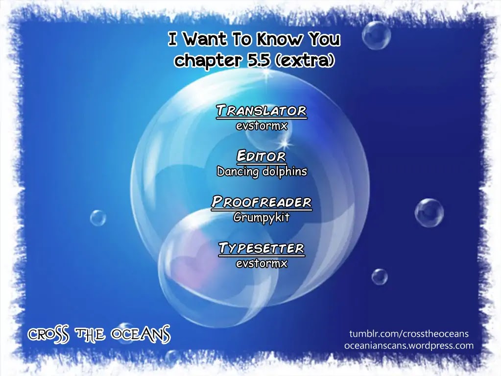 I Want to Know You Chapter 5.5 page 1 - Chapter 5.5 [END]