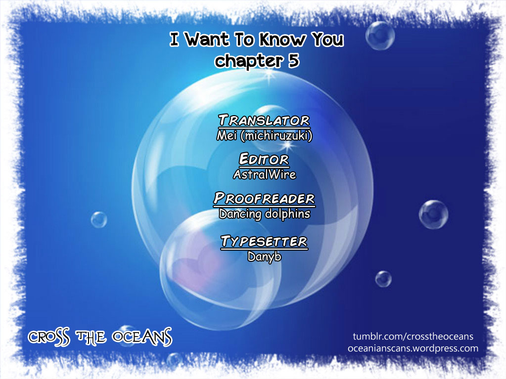 I Want to Know You Chapter 5 page 34 - Chapter 5