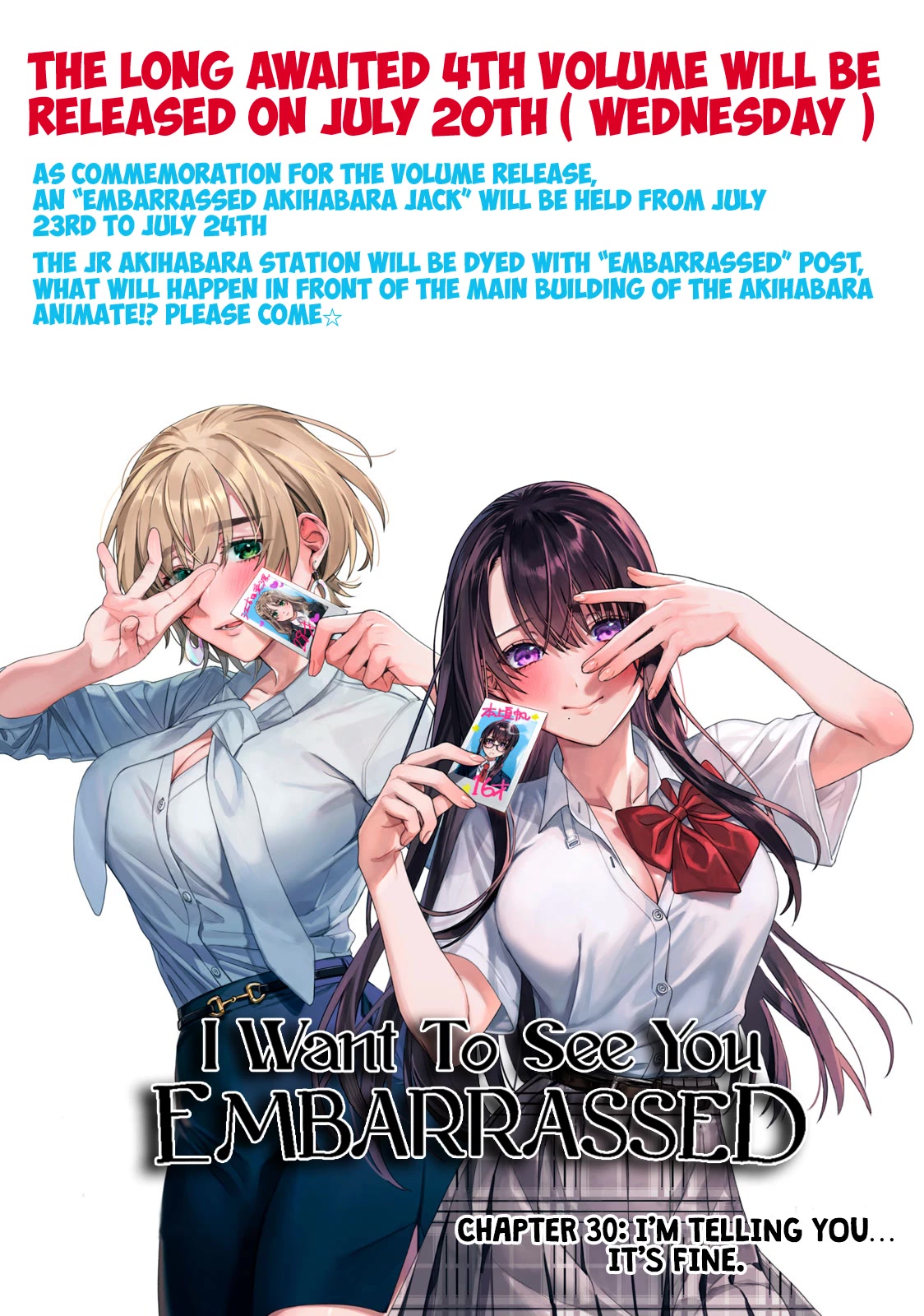 I Want To See You Embarassed Chapter 30 page 4 - Chapter 30: I'm Telling You... It's fine