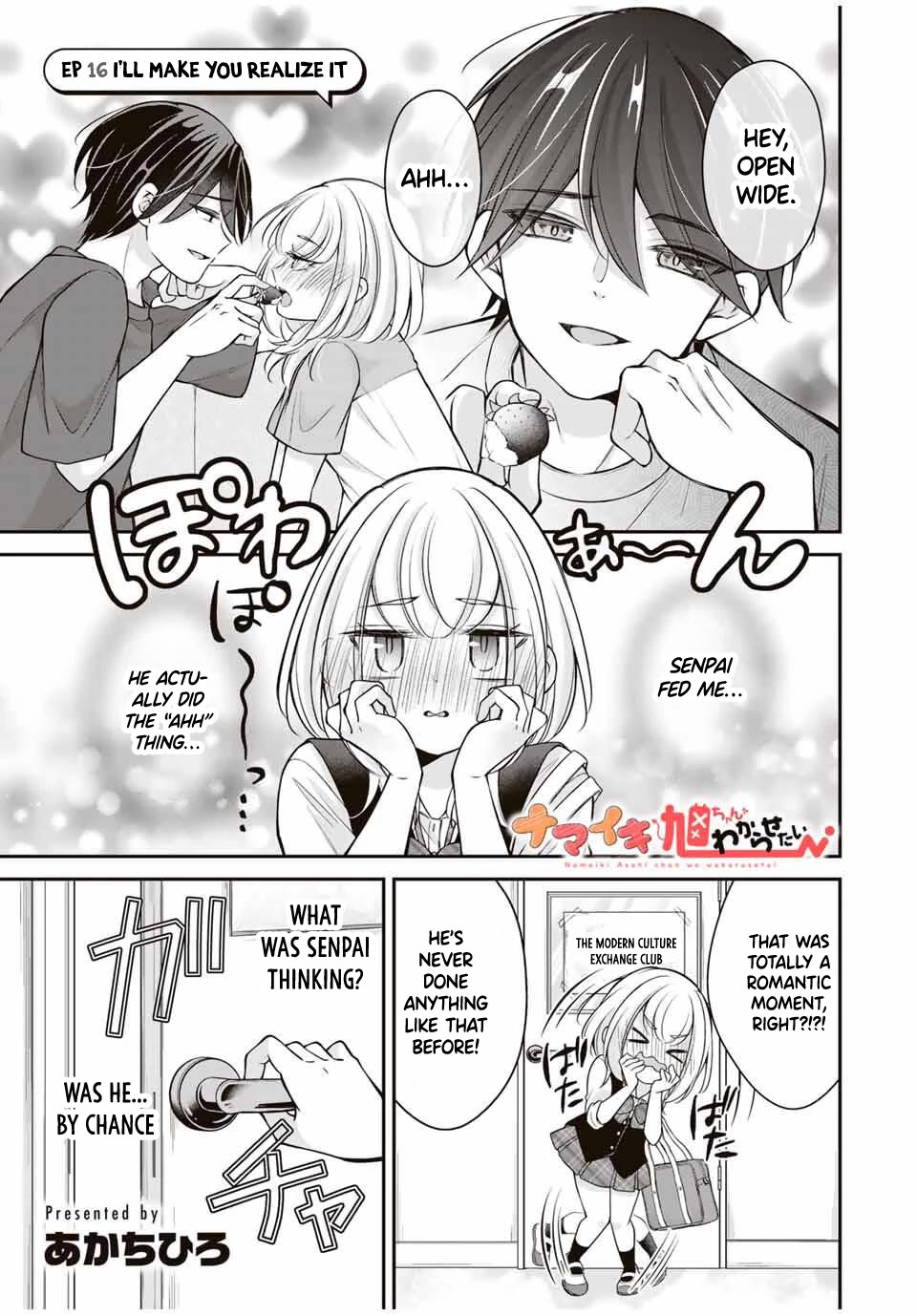 I Want to Teach that Cheeky Asahi-chan a Lesson Chapter 16 page 2 - Chapter 16: I'll Make You Realize It