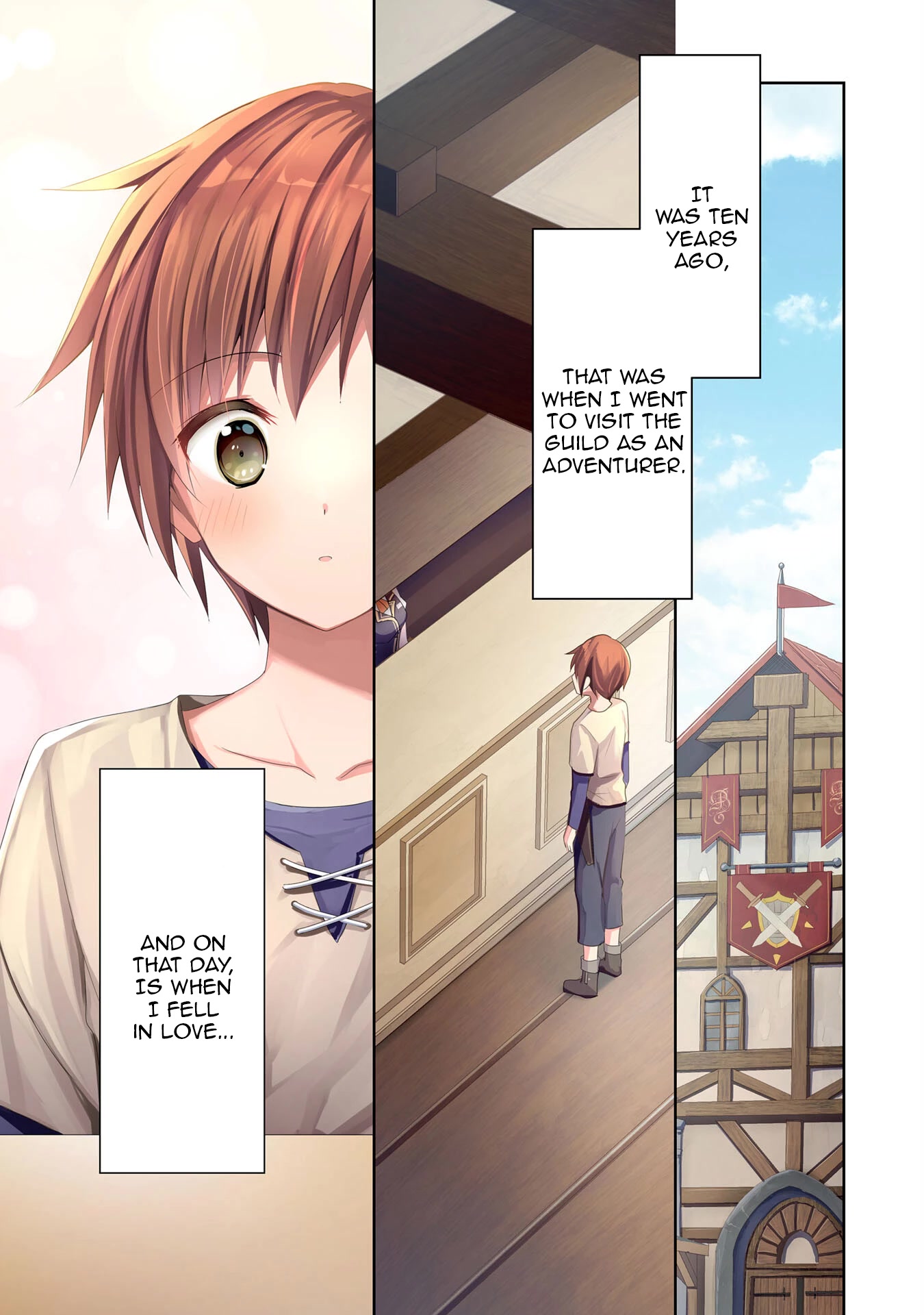 I Wanted to Confess to the Receptionist, but When I Went to the Guild, I Became a Hero Chapter 1 page 1 - Chapter 1