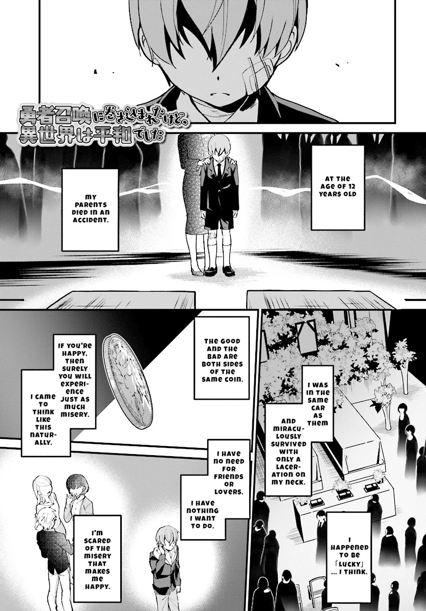 I Was Caught up in a Hero Summoning, but That World Is at Peace Chapter 2 page 2 - Chapter 2