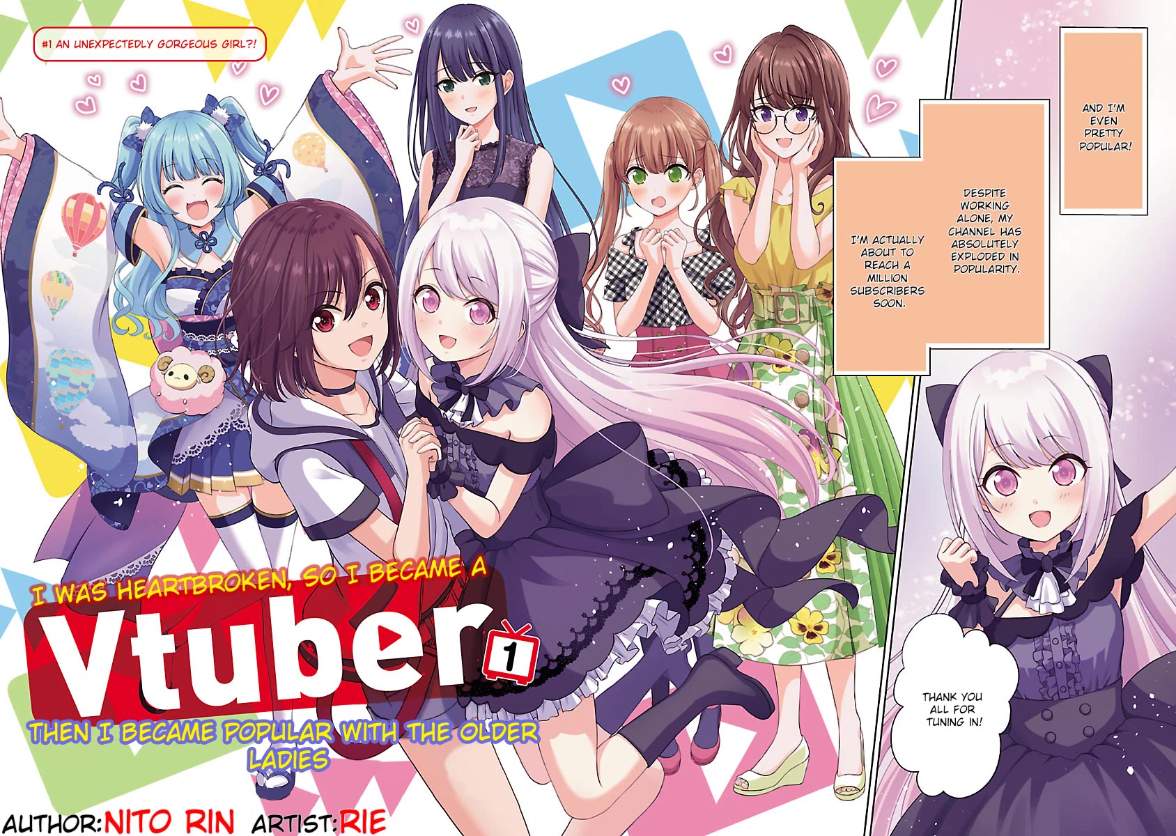 I was Heartbroken, So I Became a VTuber, But Then I Became Popular with the Older Ladies Chapter 1 page 2 - Chapter 1: An Unexpectedly Gorgeous Girl?!
