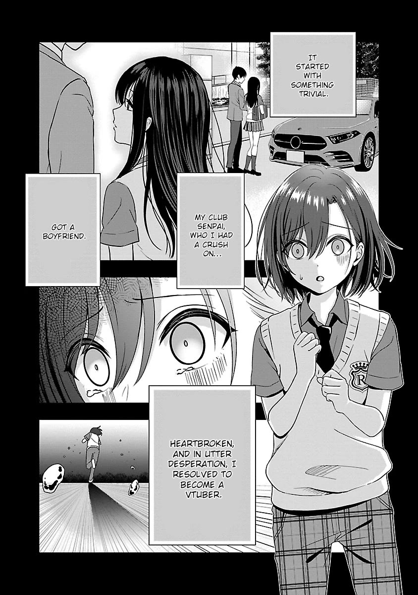 I was Heartbroken, So I Became a VTuber, But Then I Became Popular with the Older Ladies Chapter 1 page 4 - Chapter 1: An Unexpectedly Gorgeous Girl?!
