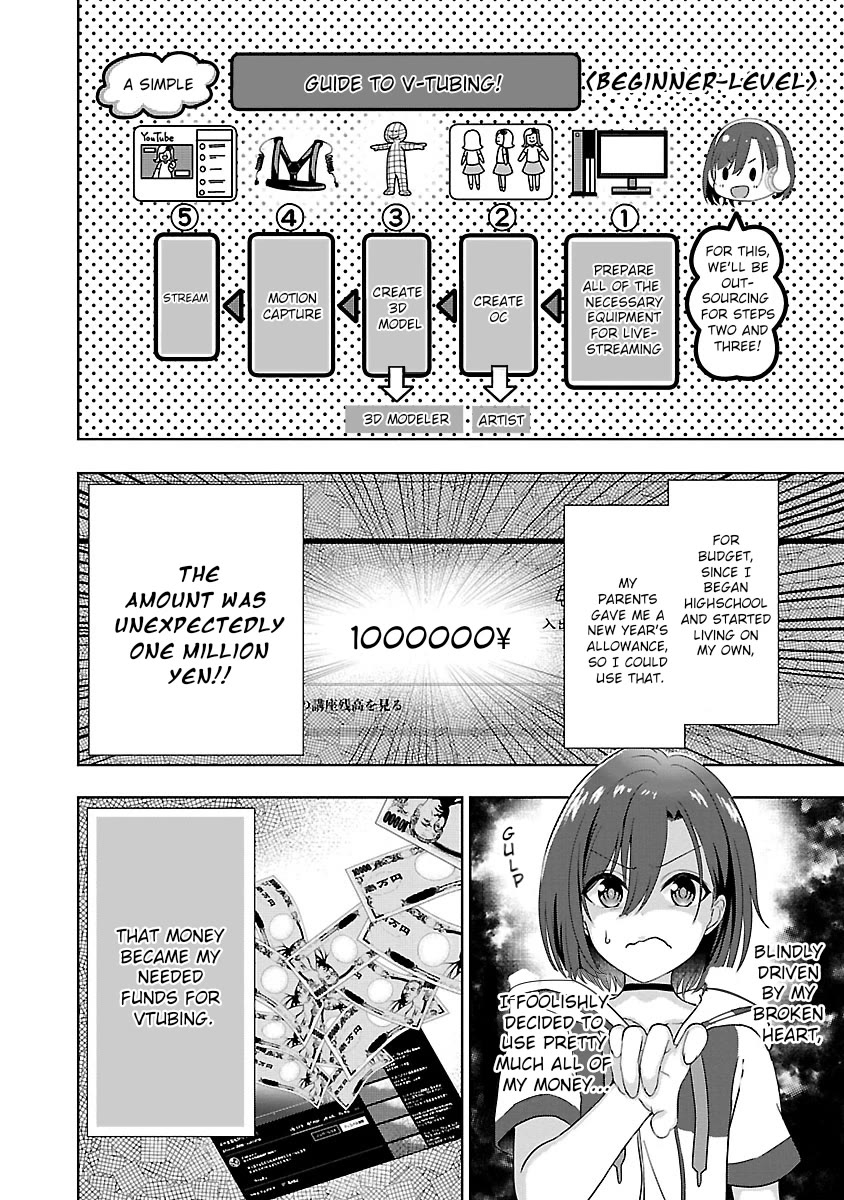 I was Heartbroken, So I Became a VTuber, But Then I Became Popular with the Older Ladies Chapter 1 page 7 - Chapter 1: An Unexpectedly Gorgeous Girl?!