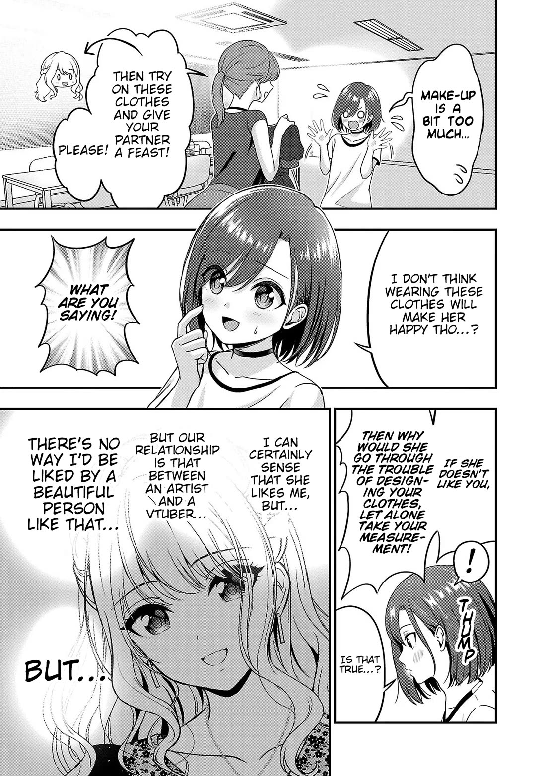I was Heartbroken, So I Became a VTuber, But Then I Became Popular with the Older Ladies Chapter 10 page 11 - Chapter 10: Taking Clothes' Measurements