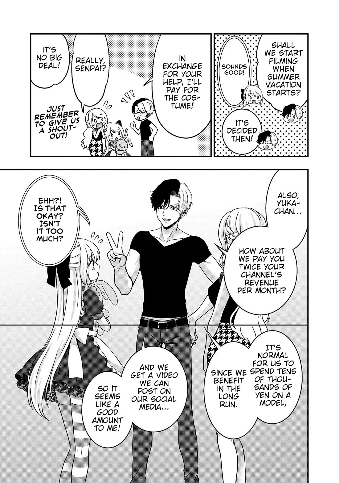 I was Heartbroken, So I Became a VTuber, But Then I Became Popular with the Older Ladies Chapter 10 page 25 - Chapter 10: Taking Clothes' Measurements