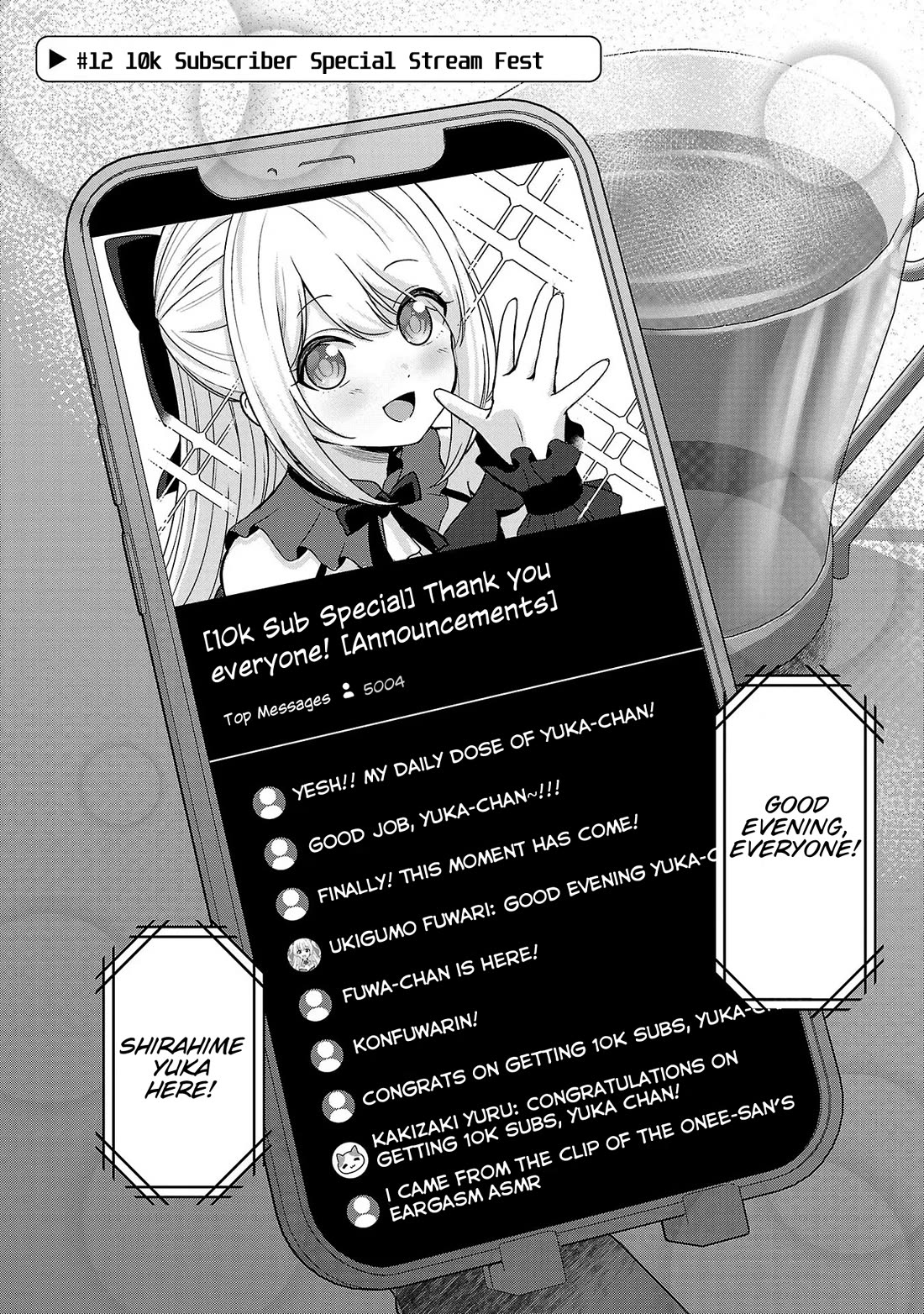 I was Heartbroken, So I Became a VTuber, But Then I Became Popular with the Older Ladies Chapter 12 page 1 - Chapter 12: 10k Subscriber Special Stream Fest