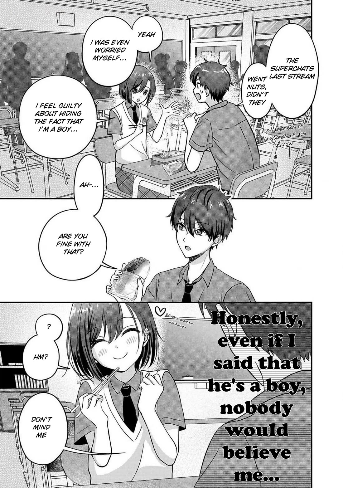I was Heartbroken, So I Became a VTuber, But Then I Became Popular with the Older Ladies Chapter 13 page 7 - Chapter 13: I'm a Boy, Y'know