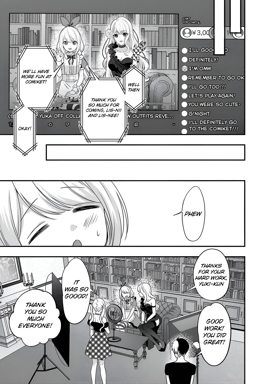 I was Heartbroken, So I Became a VTuber, But Then I Became Popular with the Older Ladies Chapter 14 page 21 - Chapter 14: Girly Yuka And Yurumama off-collab!