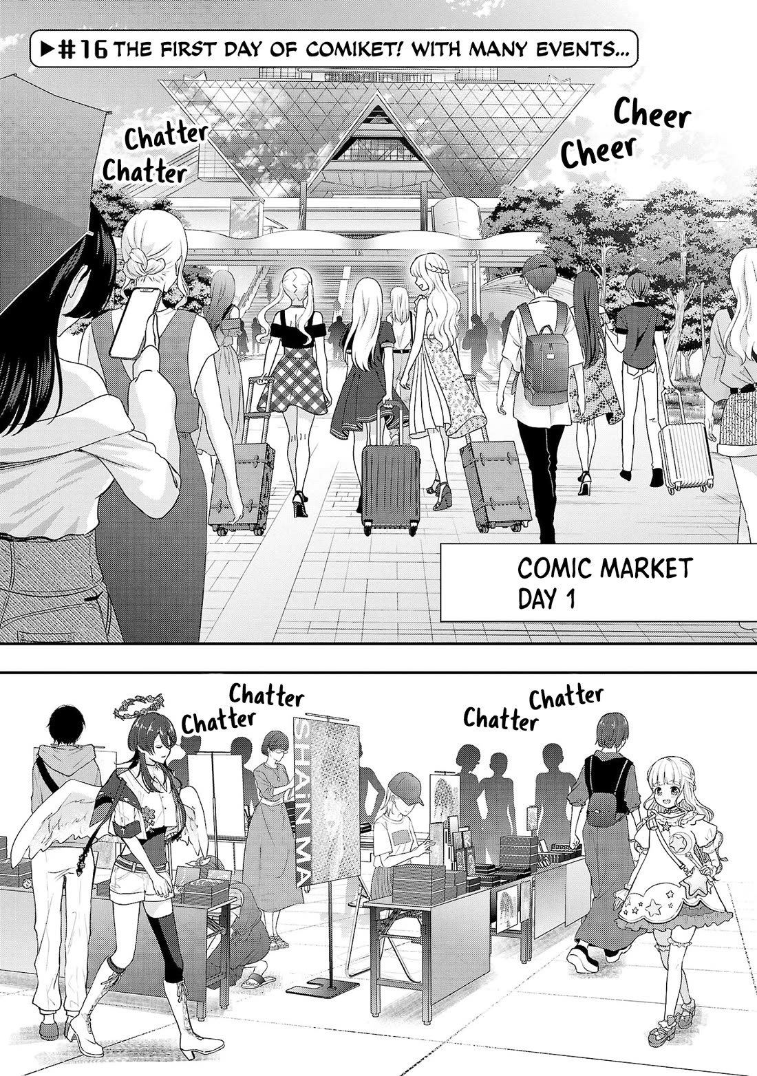 I was Heartbroken, So I Became a VTuber, But Then I Became Popular with the Older Ladies Chapter 16 page 1 - Chapter 16: The First Day of Comiket! With Many Events...