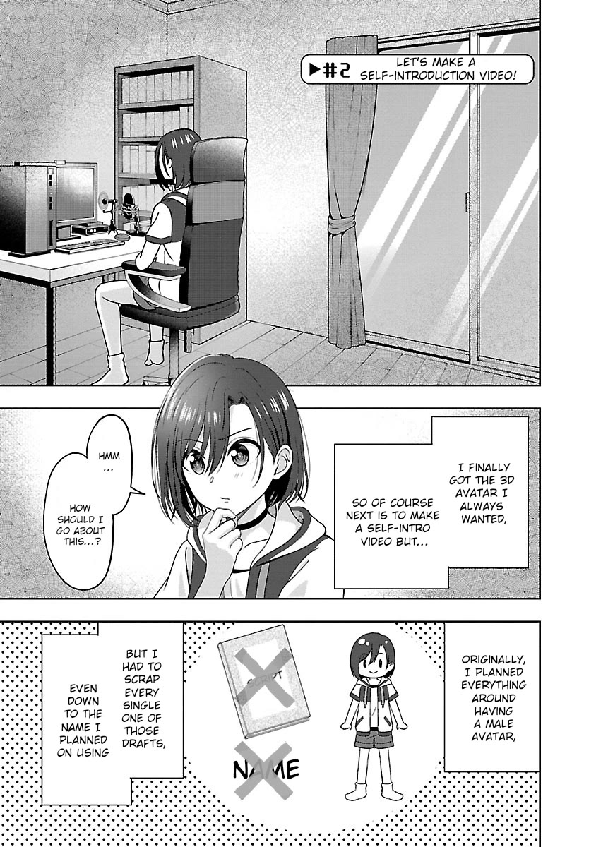 I was Heartbroken, So I Became a VTuber, But Then I Became Popular with the Older Ladies Chapter 2 page 1 - Chapter 2: Let’s shoot a self-introduction video!