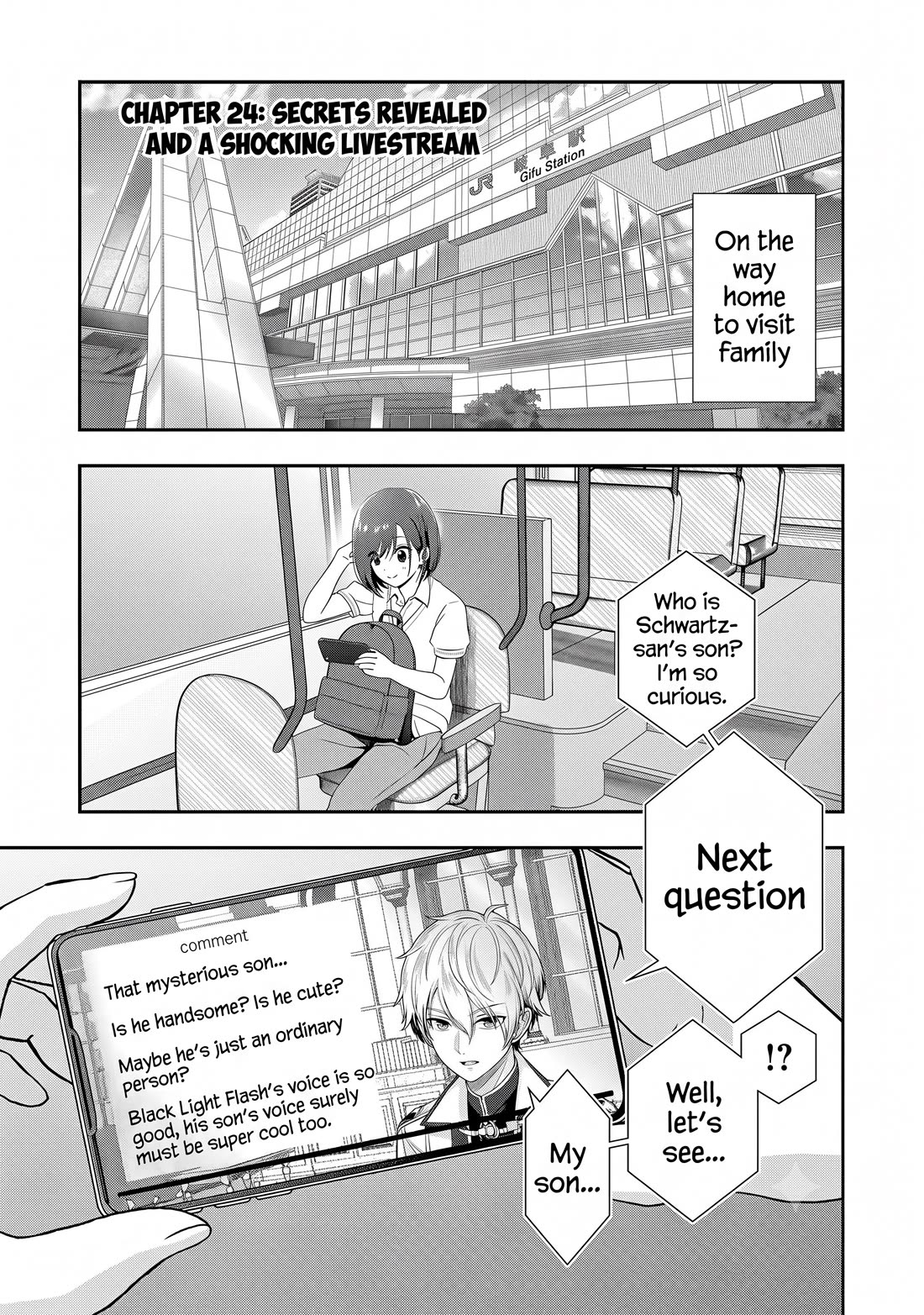 I was Heartbroken, So I Became a VTuber, But Then I Became Popular with the Older Ladies Chapter 24 page 1 - Chapter 24